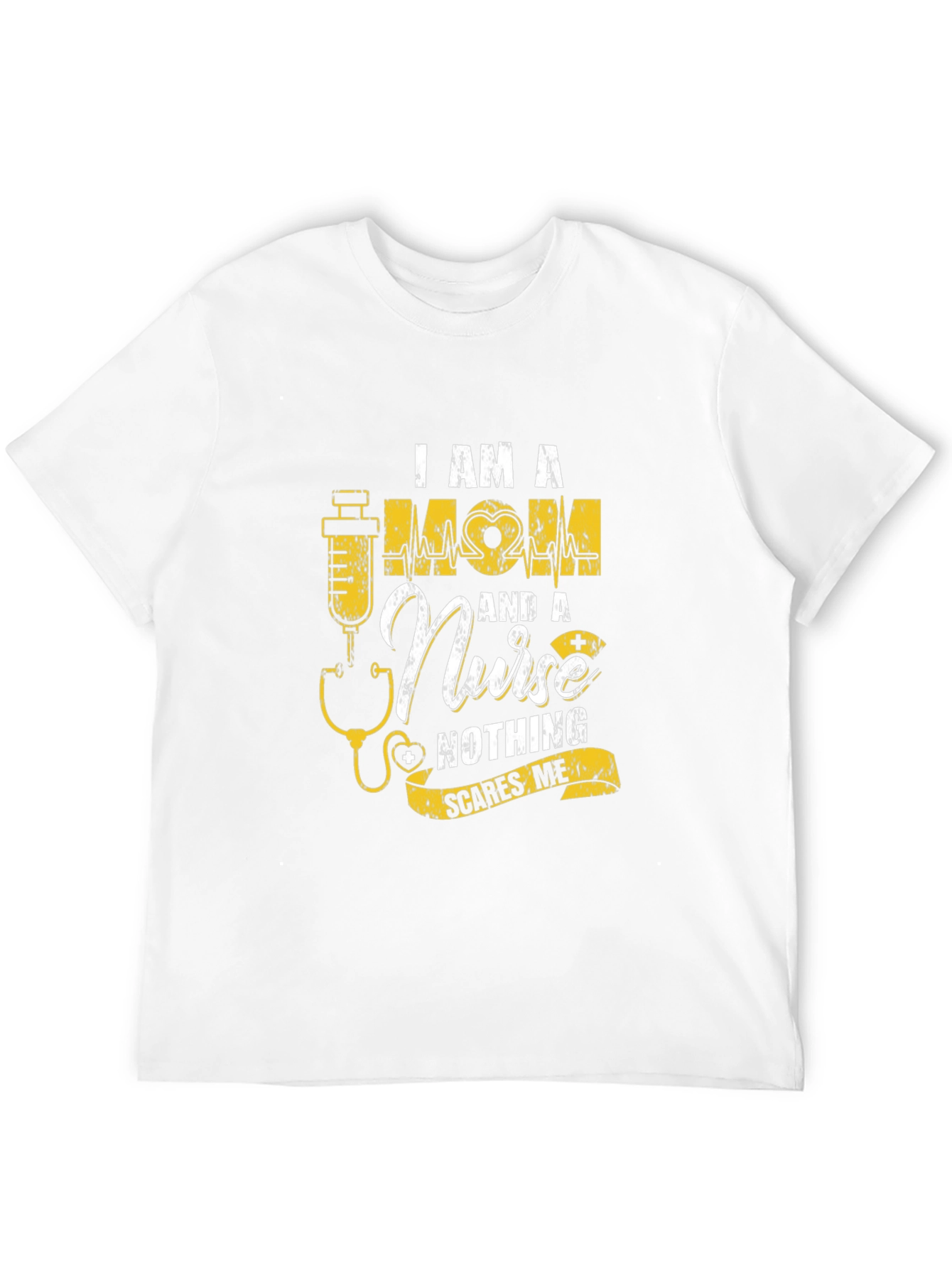 Black I Am a Mom and a Nurse T-Shirt view 12