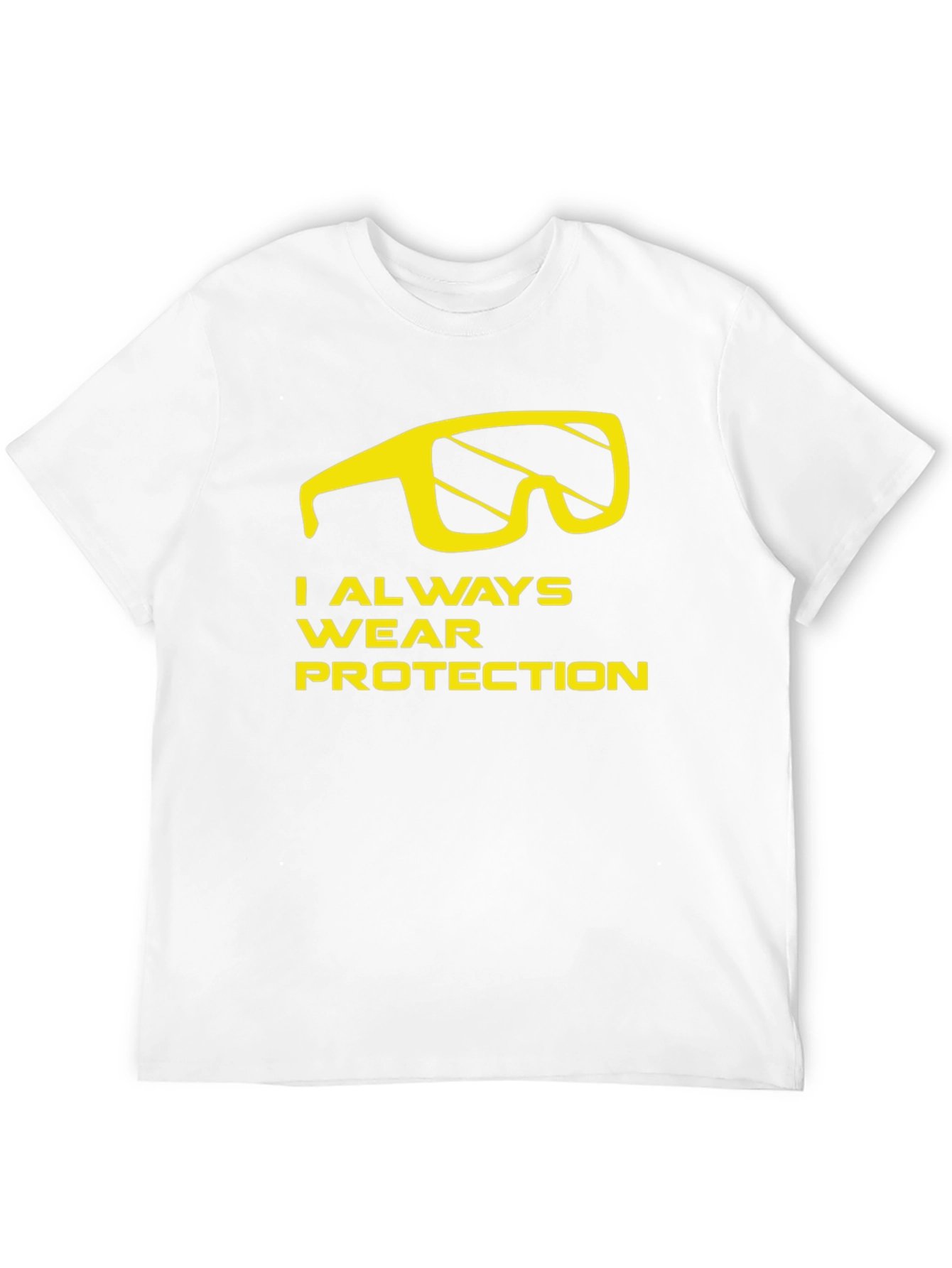 Black I Always Wear Protection T-Shirt - Funny Graphic Tee view 12