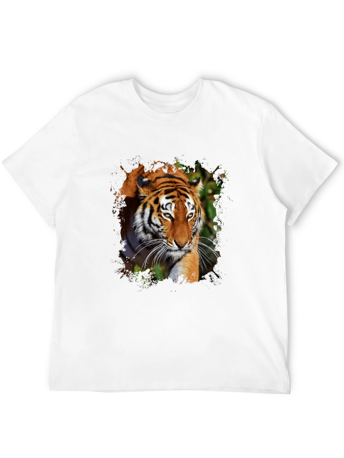 Black Tiger Graphic Print Black T-Shirt view 12