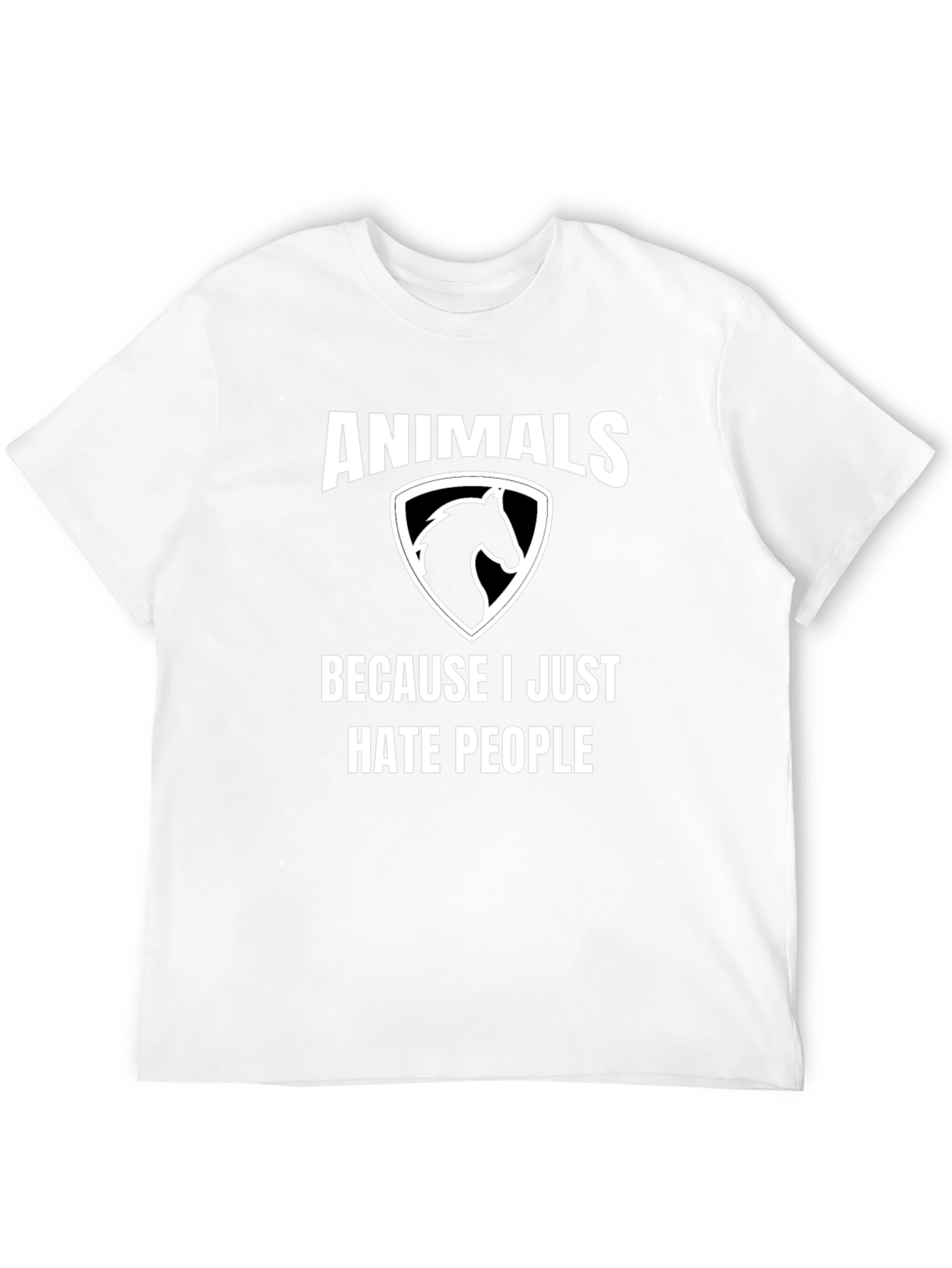 Black Animals T-Shirt: I Hate People view 12