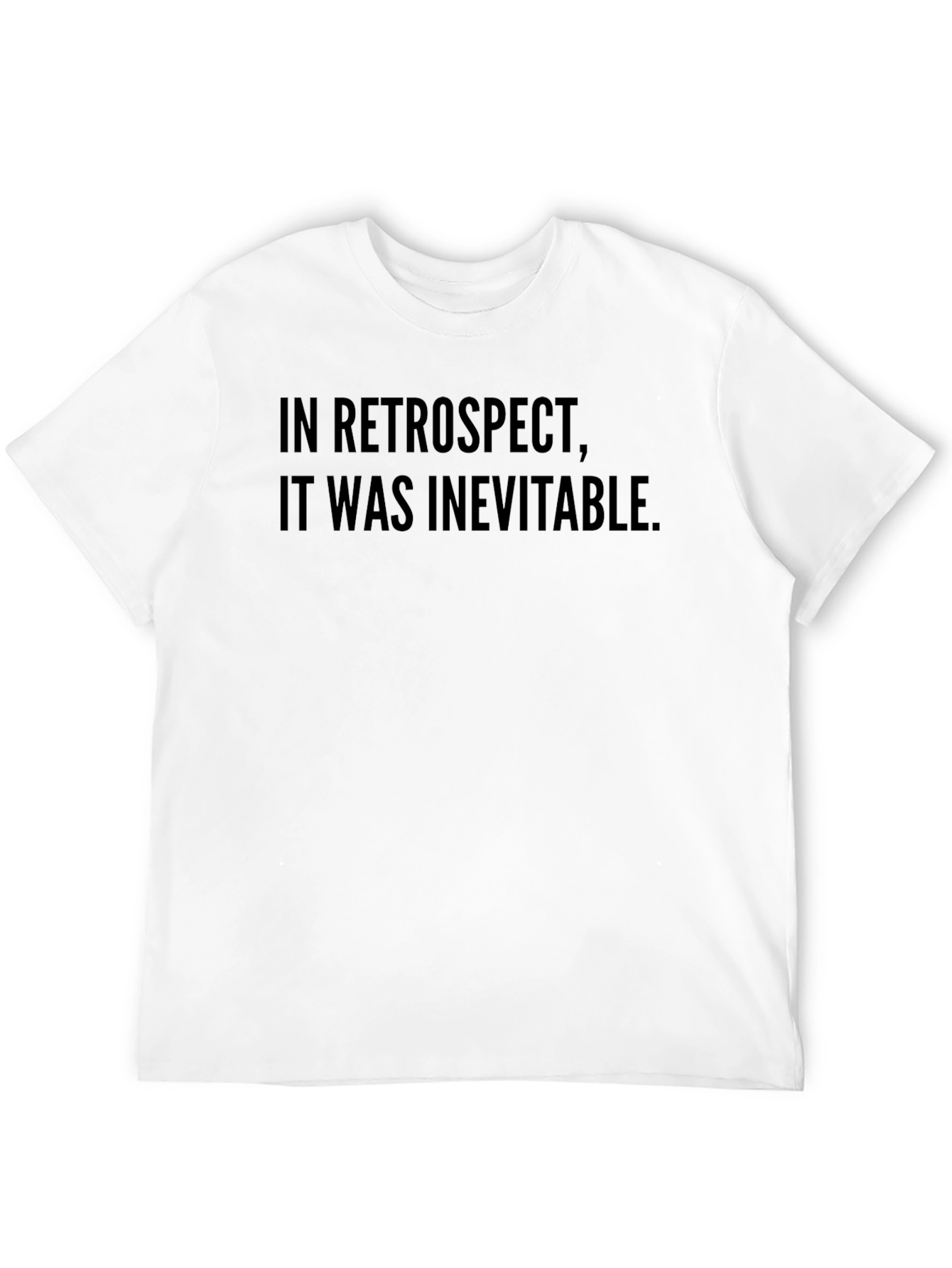 Black Retrospect Inevitable T-Shirt - Soft Cotton Blend Tee view 12