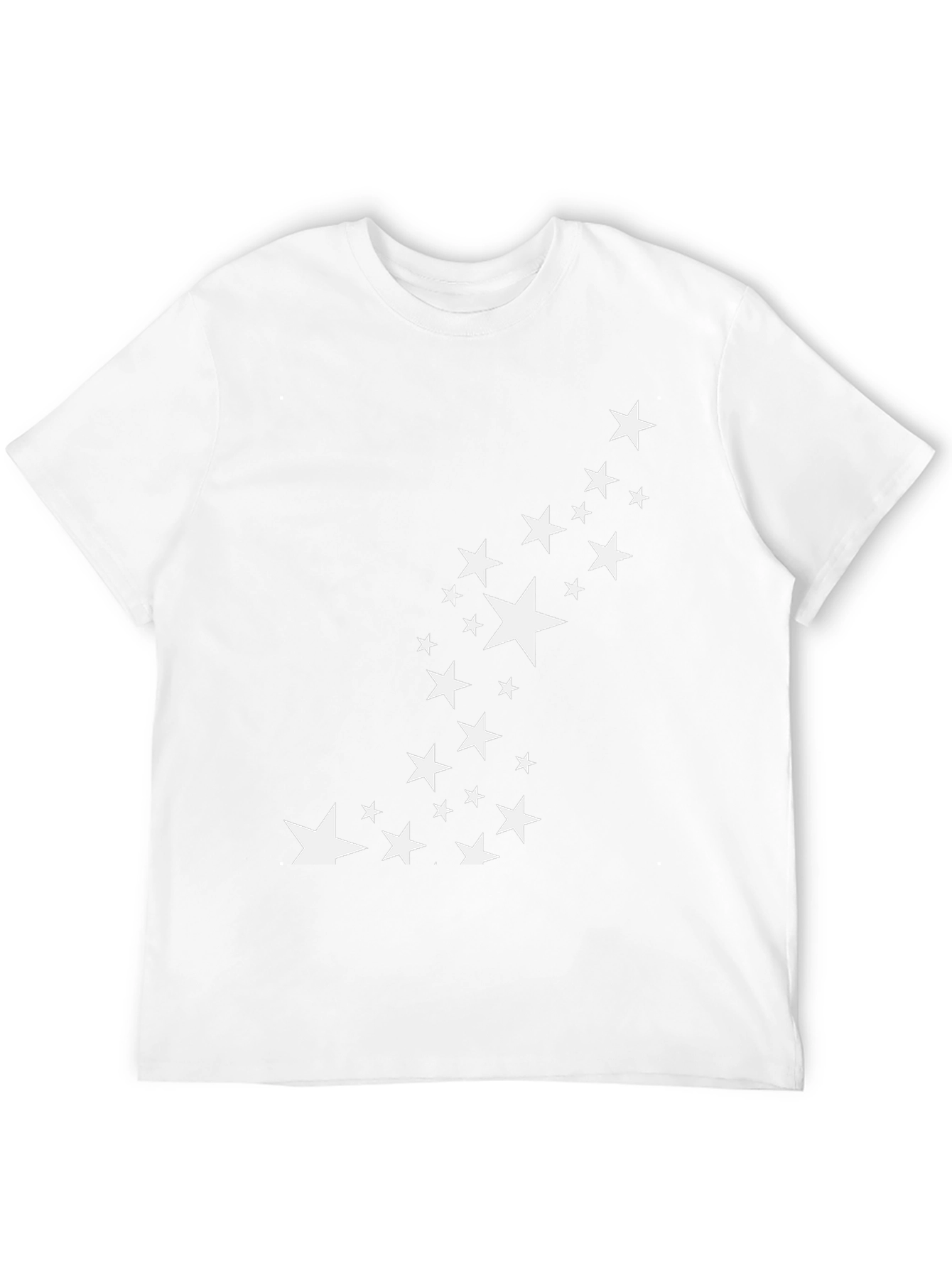 Black Stylish Black Tee with Star Graphic view 12