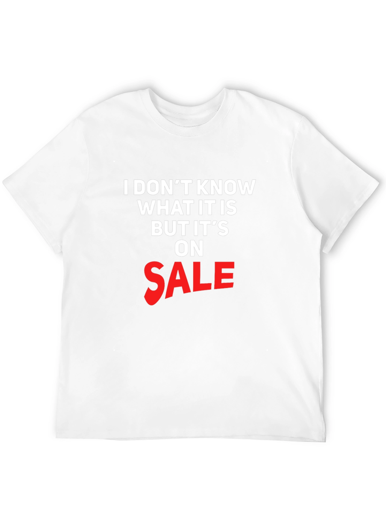 Black Funny "On Sale" Graphic T-Shirt - Black view 12