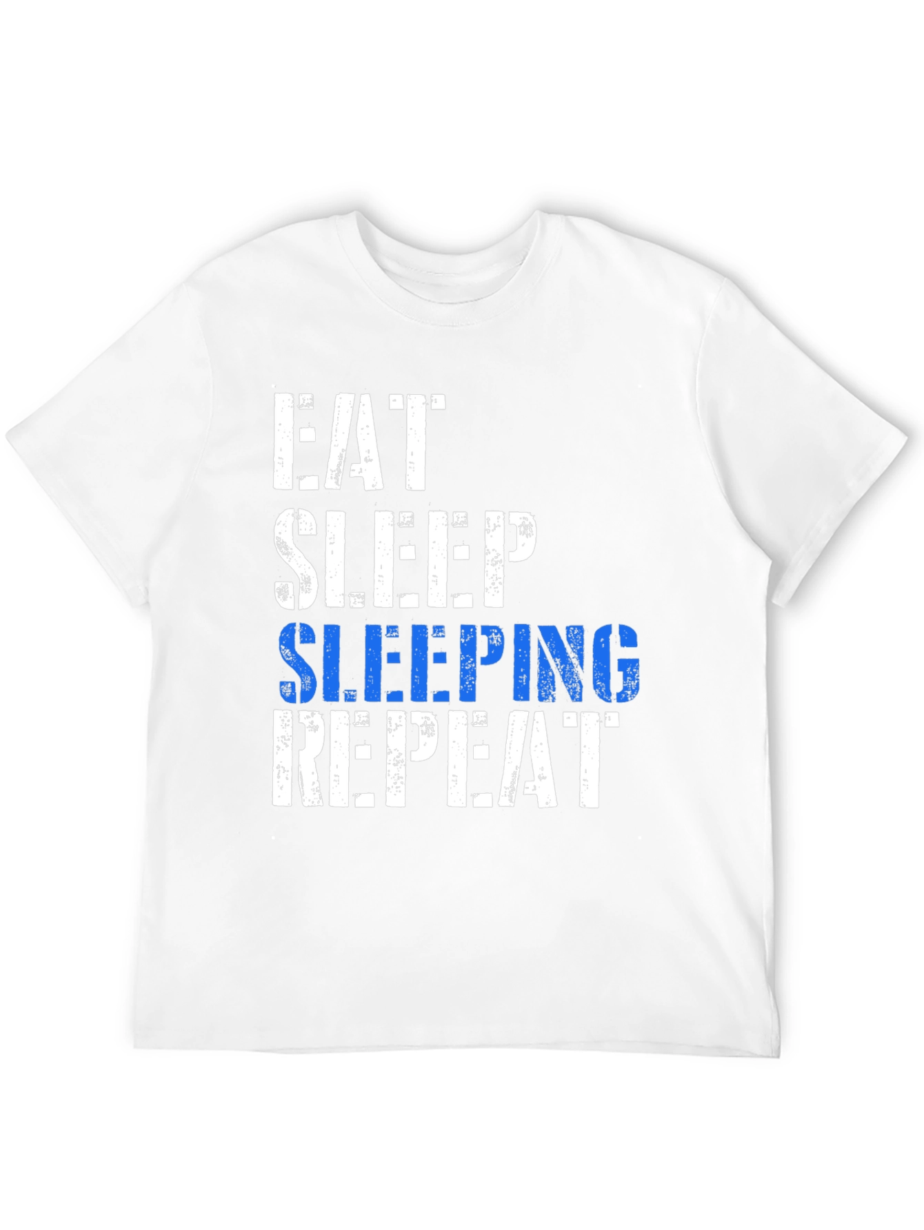 Black Eat Sleep Sleeping Repeat T-Shirt - Fun Graphic Tee view 12