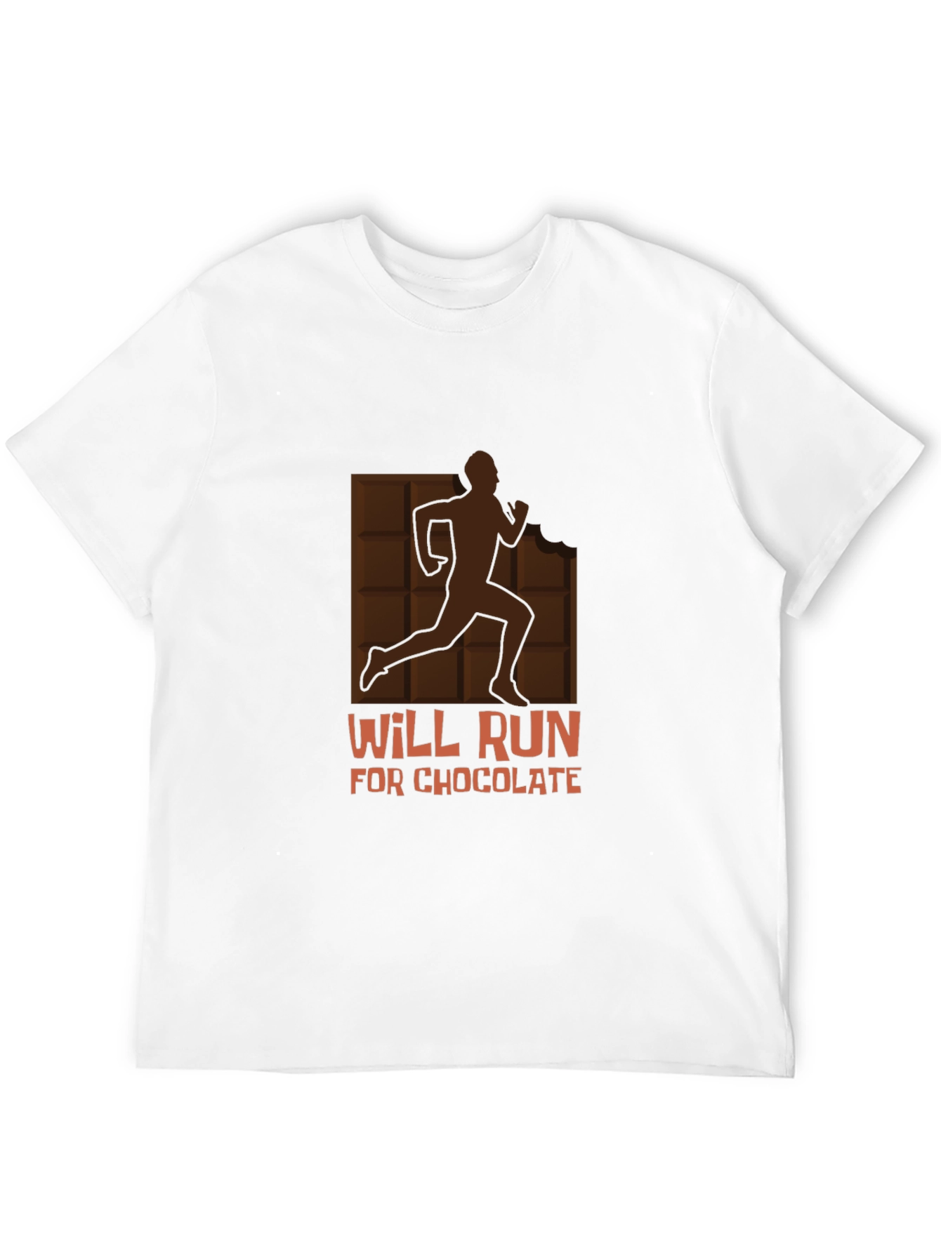 Black Will Run for Chocolate Graphic Tee - Black Cotton Shirt view 12