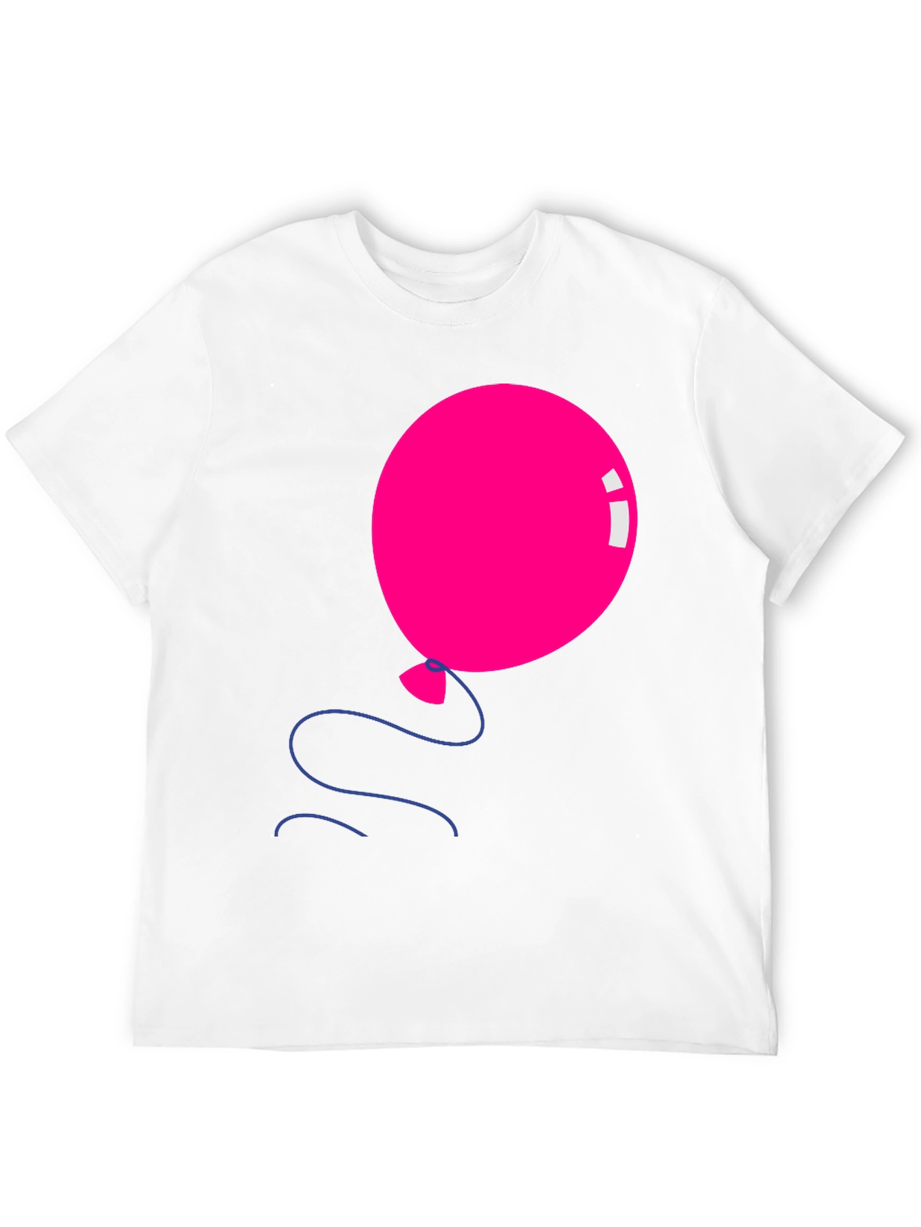 Pink Balloon Graphic Tee - Black Casual Shirt - 12