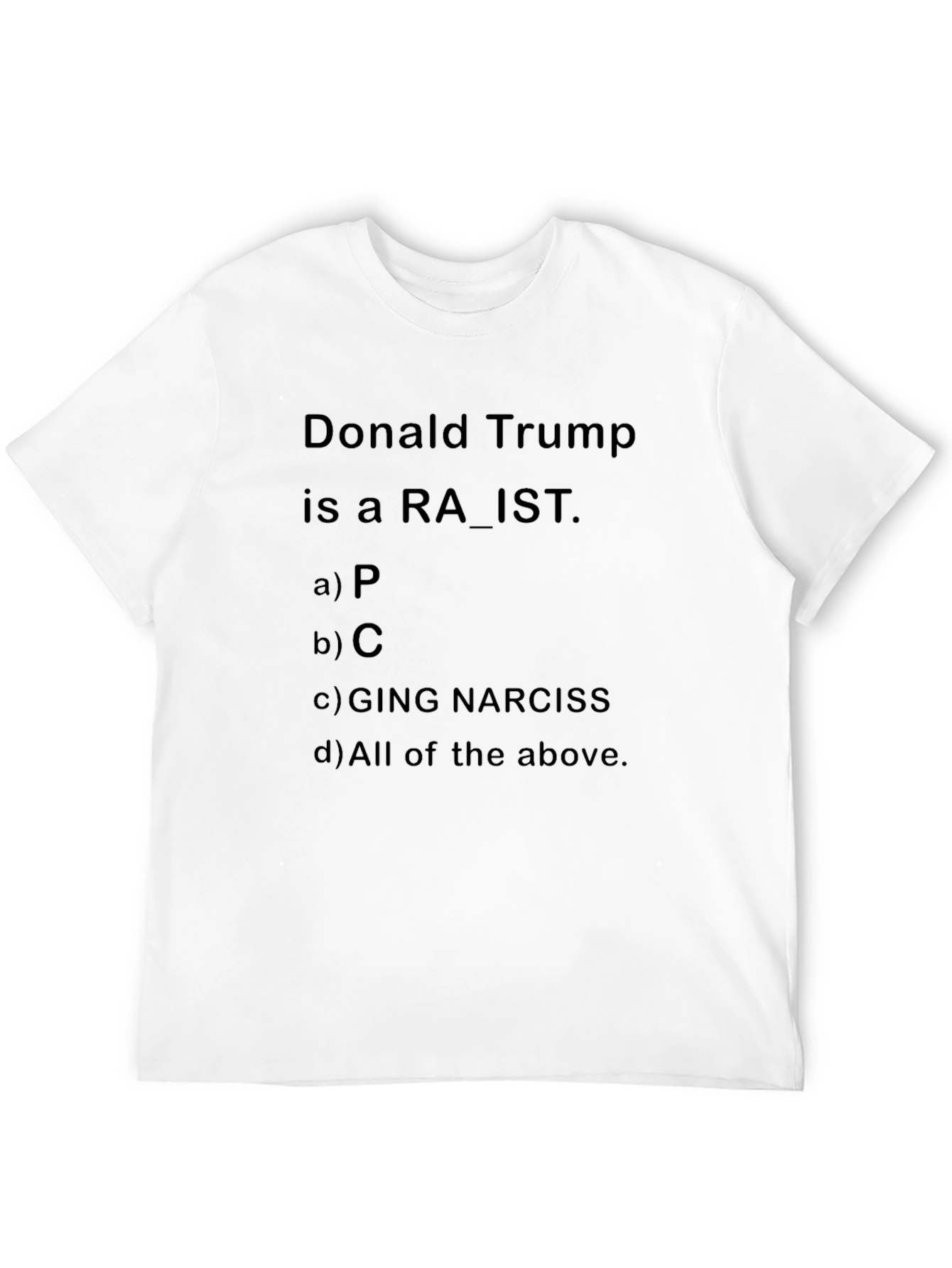 Black Donald Trump T-Shirt Political Humor Tee view 12