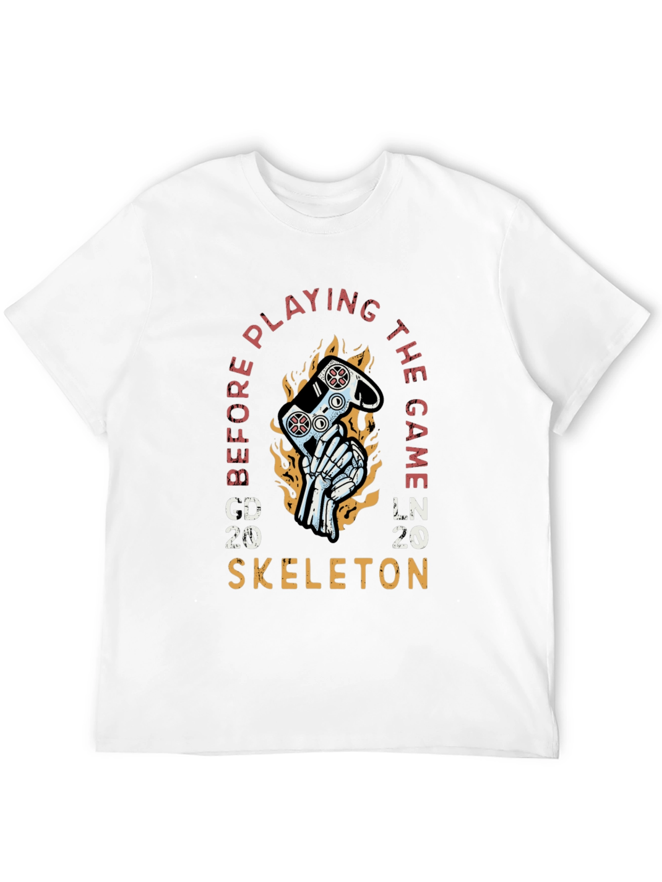 Black Gamer Skeleton Graphic T-Shirt - Play Before the Game view 12