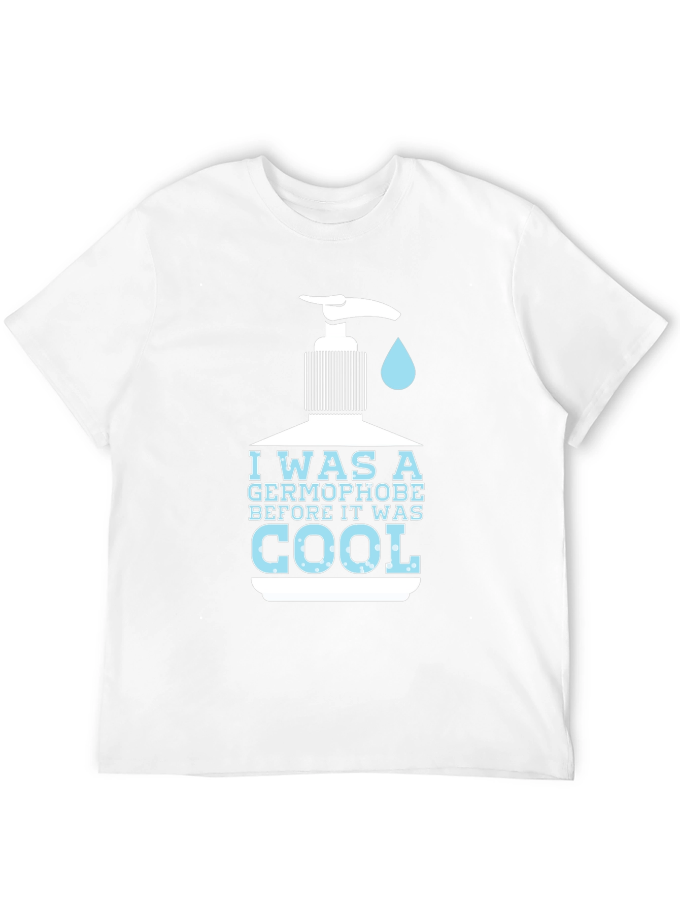 Black Germophobe Before It Was Cool Graphic T-Shirt view 12