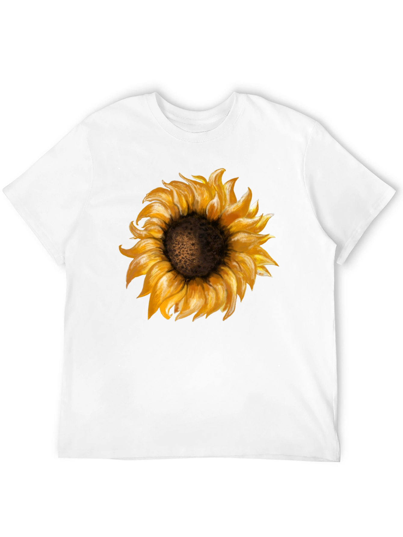 Black Sunflower Graphic Print Black T-Shirt view 12