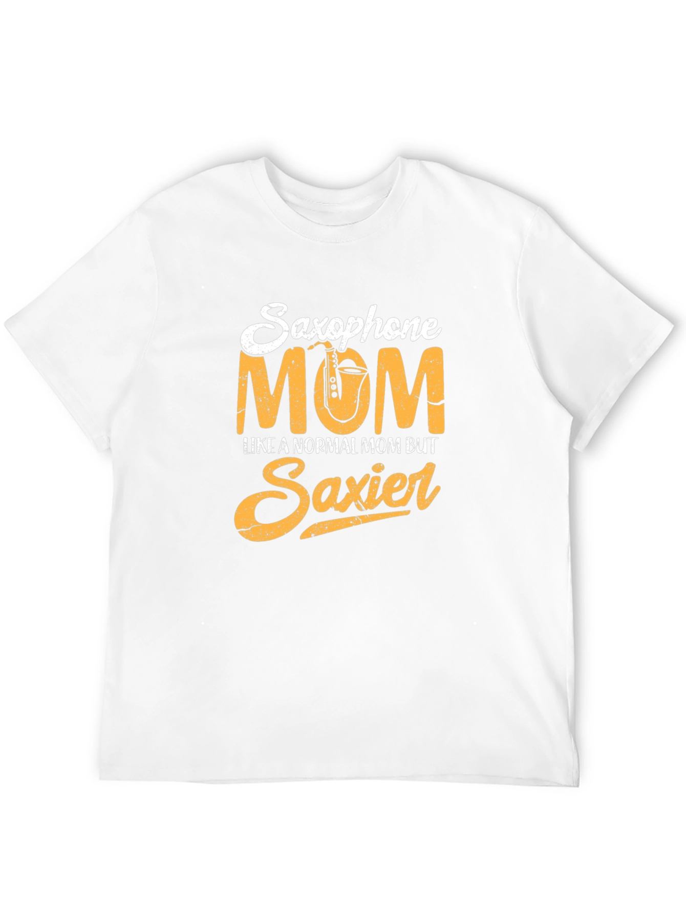 Black Saxophone Mom Graphic Tee - Musician Mother T-Shirt view 12