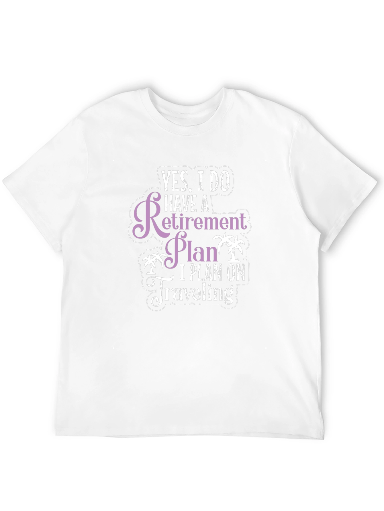 Black Retirement Plan Travel T-Shirt - Black view 12