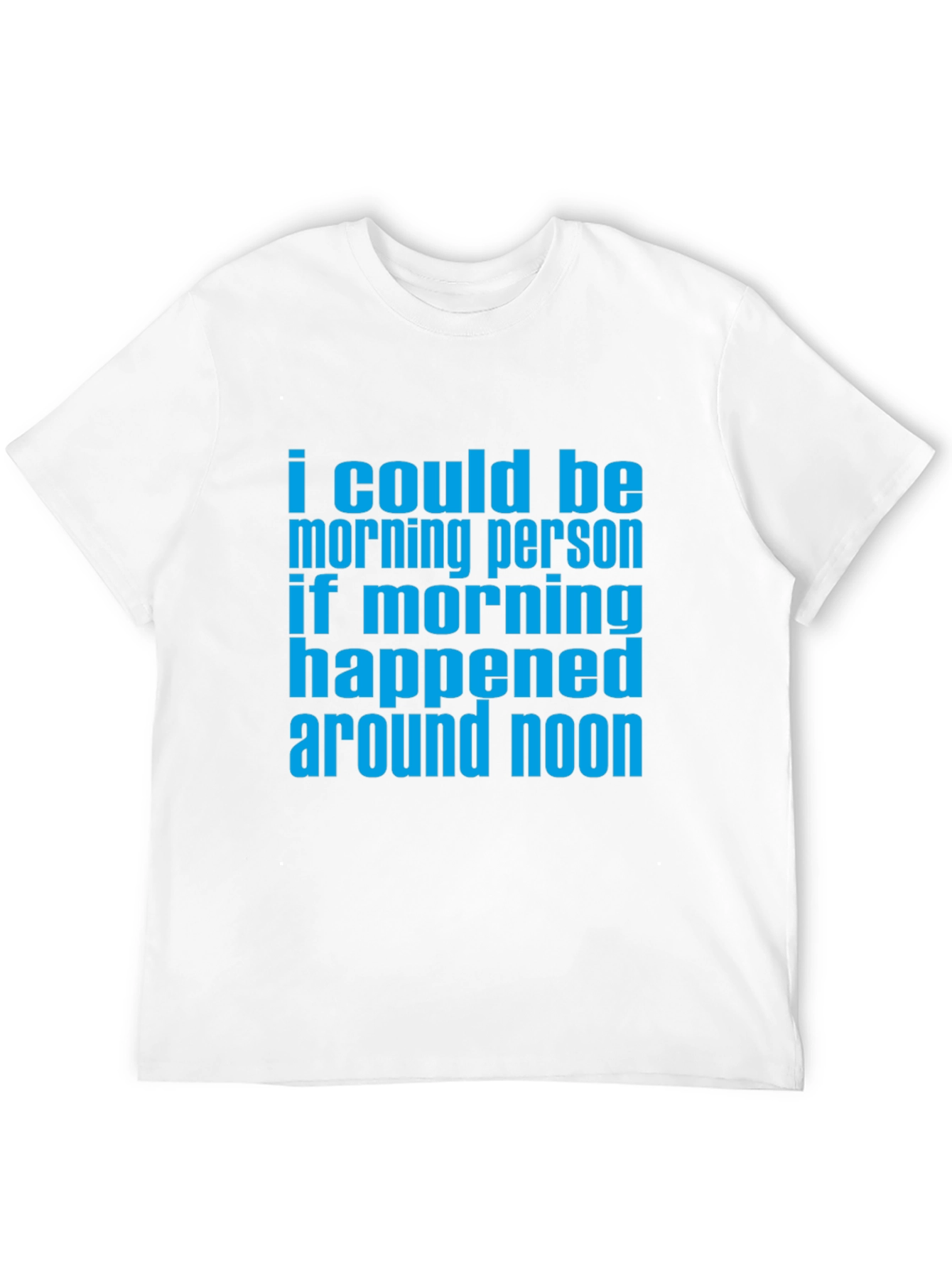 Black Funny Morning Person T-Shirt - Around Noon Humor Tee view 12