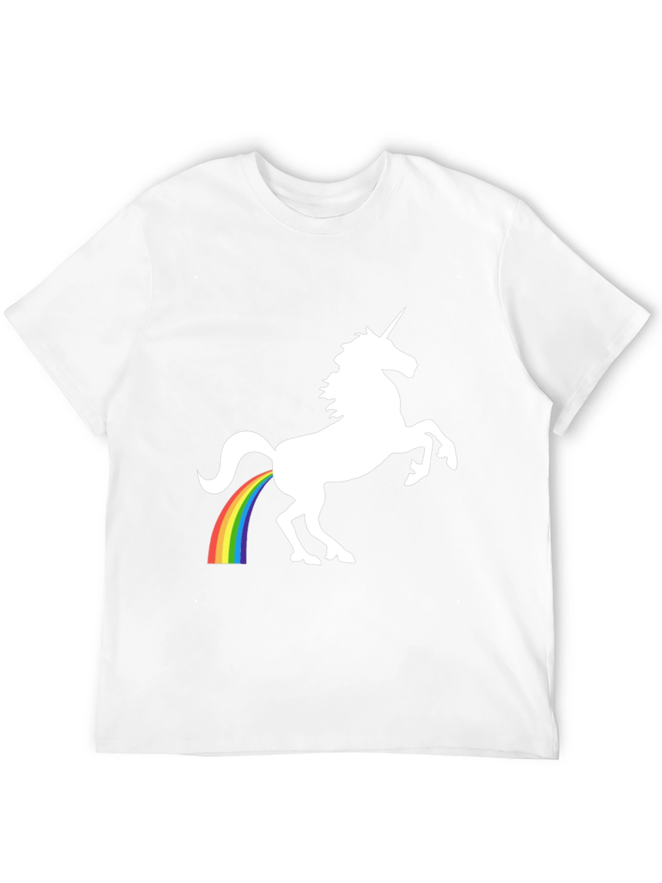 Black Unicorn Rainbow Poop T-Shirt - Black view 12