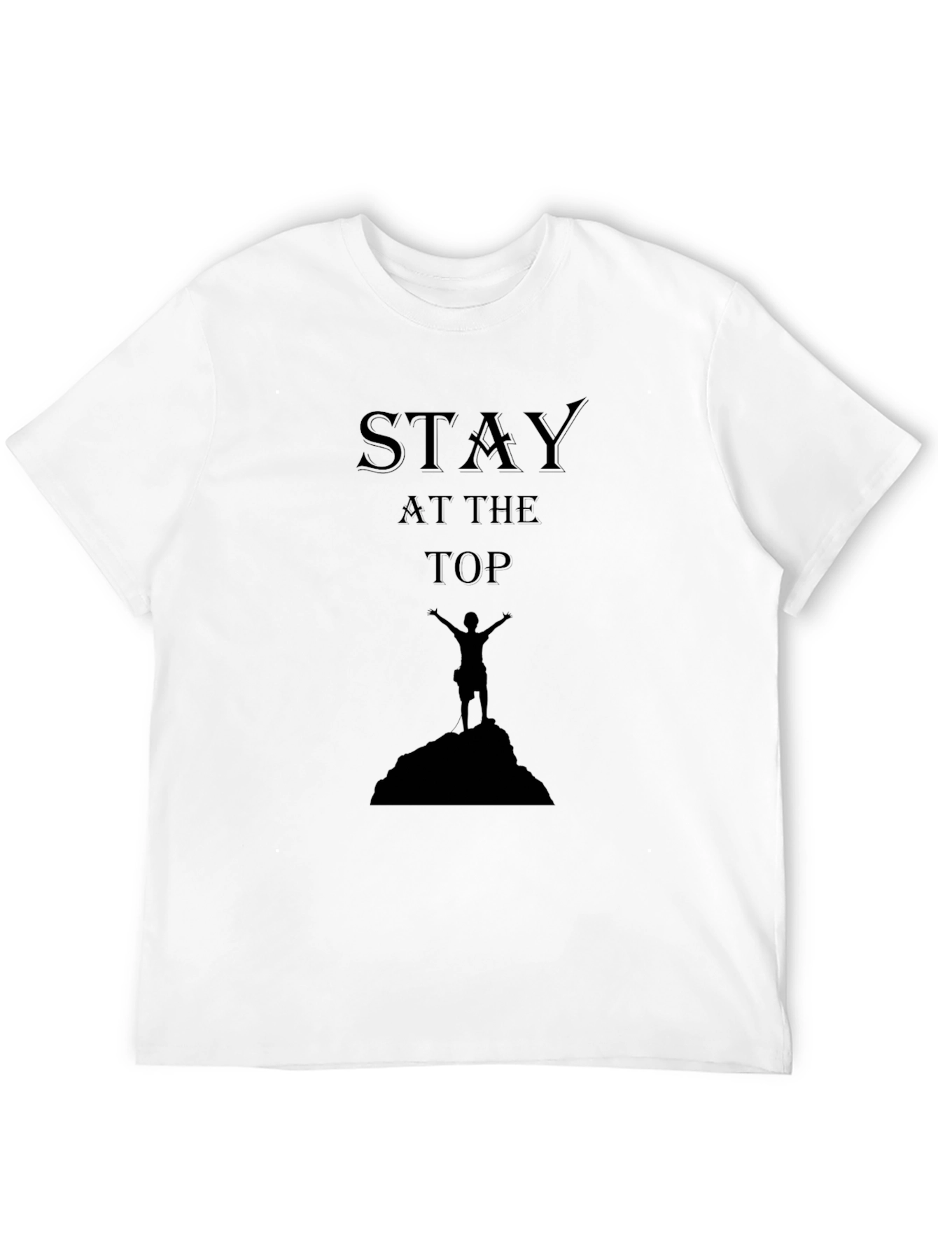 Black Stay at the Top Black T-Shirt view 12
