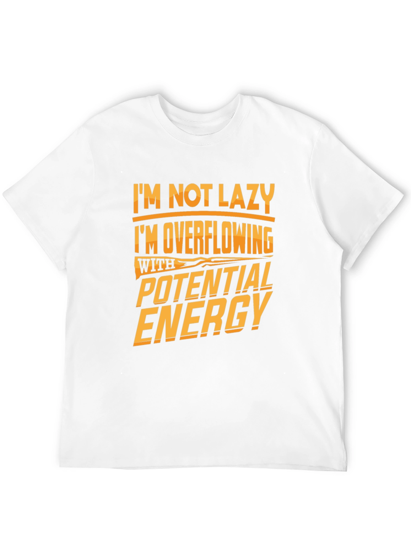 Black Funny Potential Energy Graphic Tee view 12