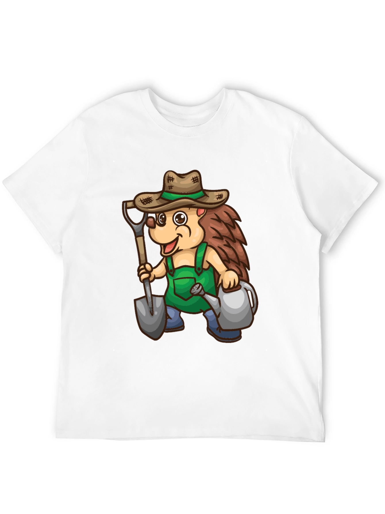 Black Gardener Hedgehog Graphic T-Shirt view 12