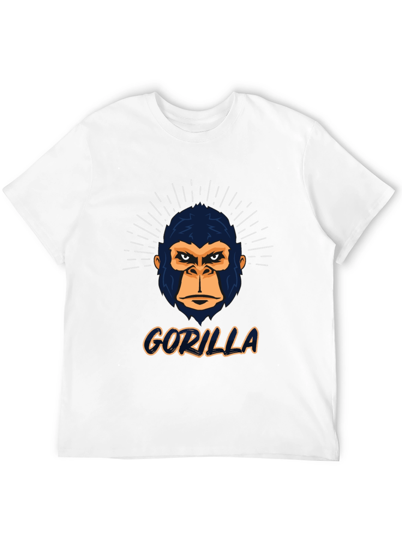 Black Gorilla Graphic Print Black T-Shirt view 12