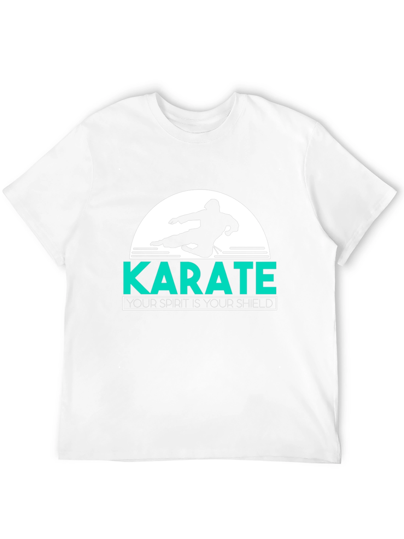 Black Karate Spirit Shield T-Shirt - Black view 12