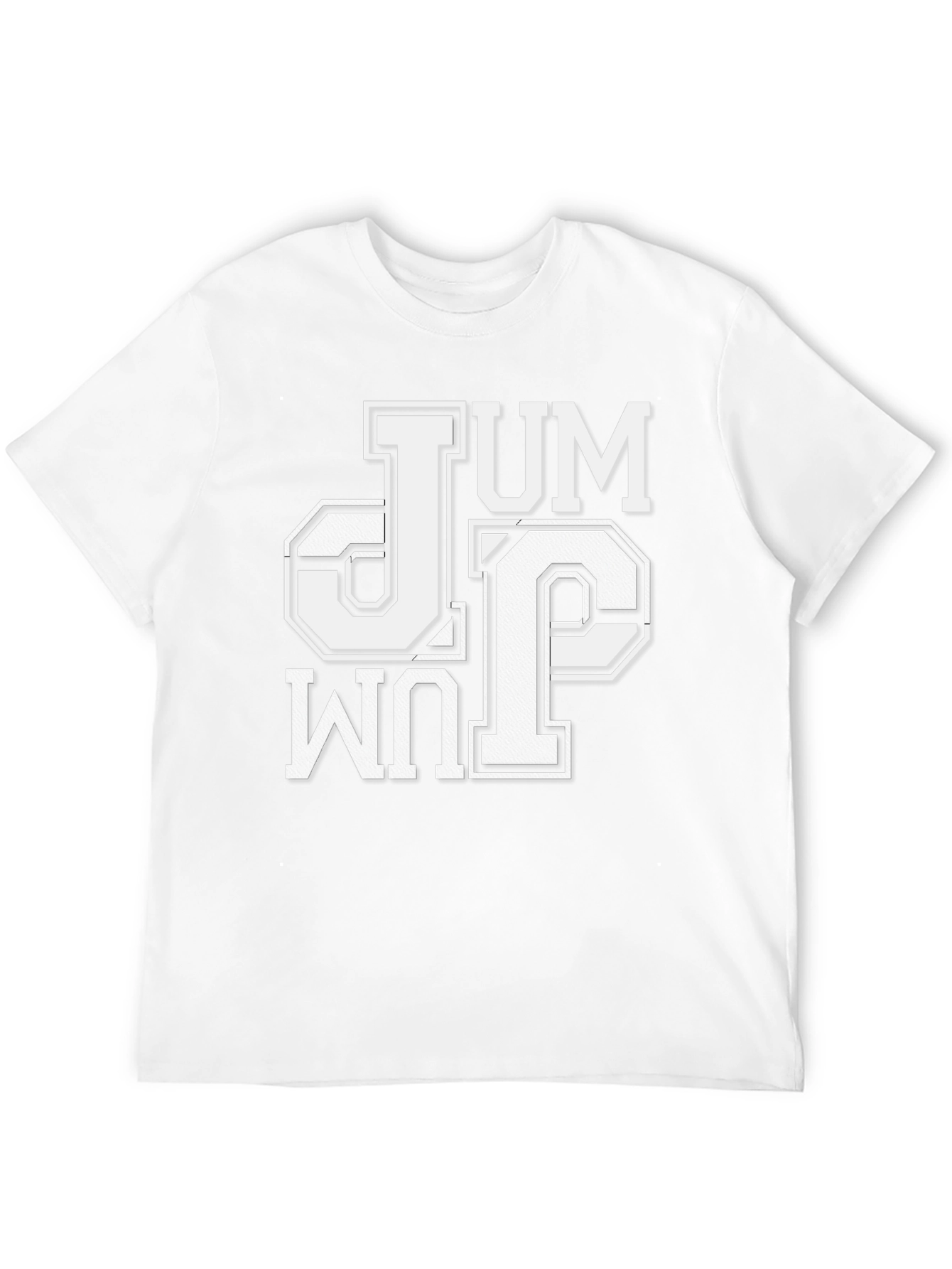 Black Jump T-Shirt | Black Crew Neck Graphic Tee view 12