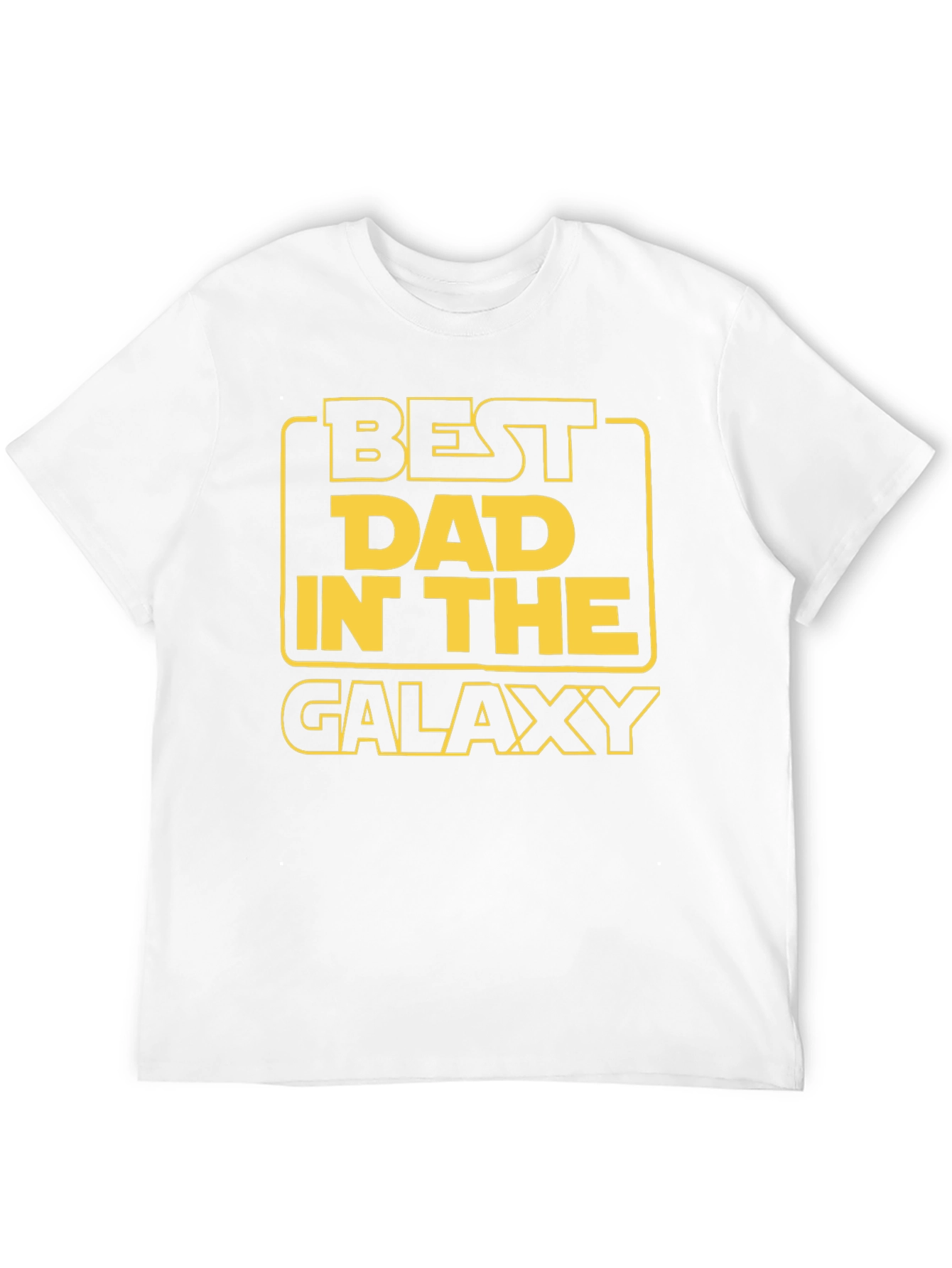 Black Best Dad in the Galaxy Black Graphic T-Shirt view 12