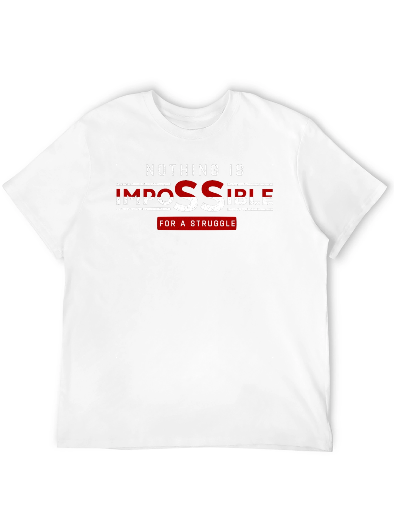 Black Motivational Graphic Tee - Nothing Is Impossible view 12