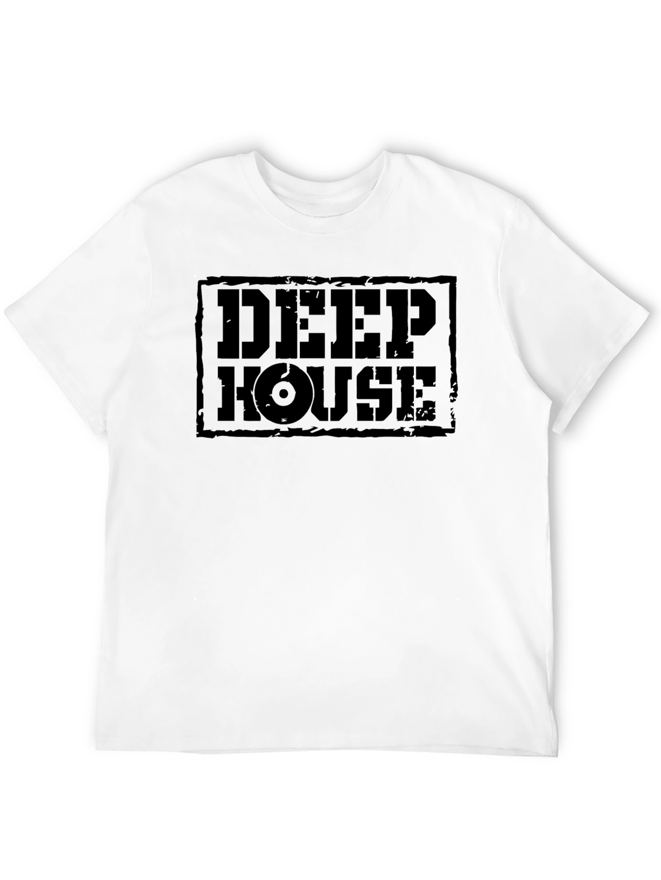 Black Deep House Music T-Shirt - Black Graphic Tee view 12