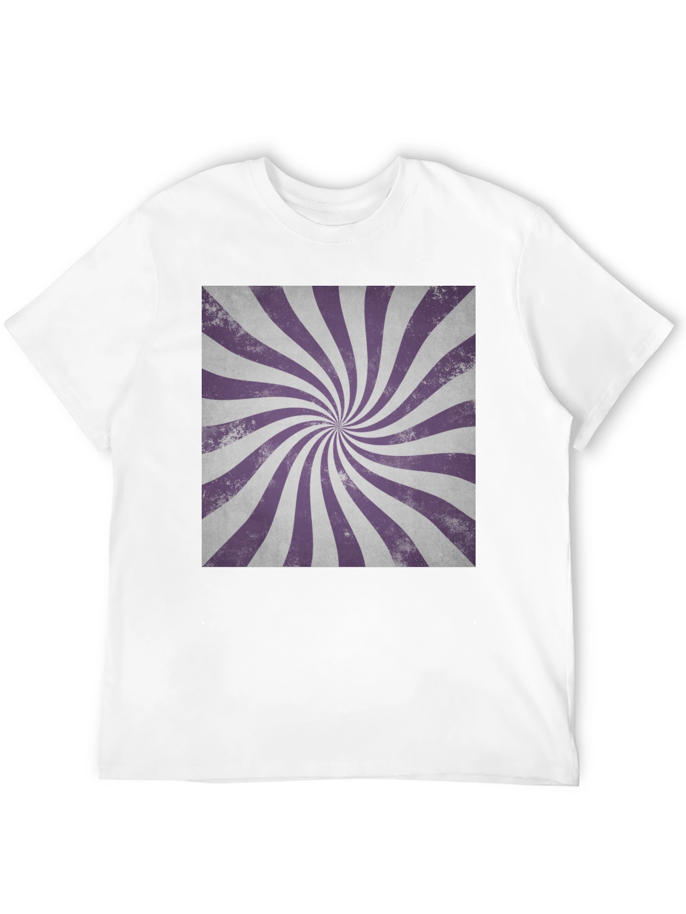 Black Retro Swirl Graphic Tee - Black Cotton Casual Shirt view 12