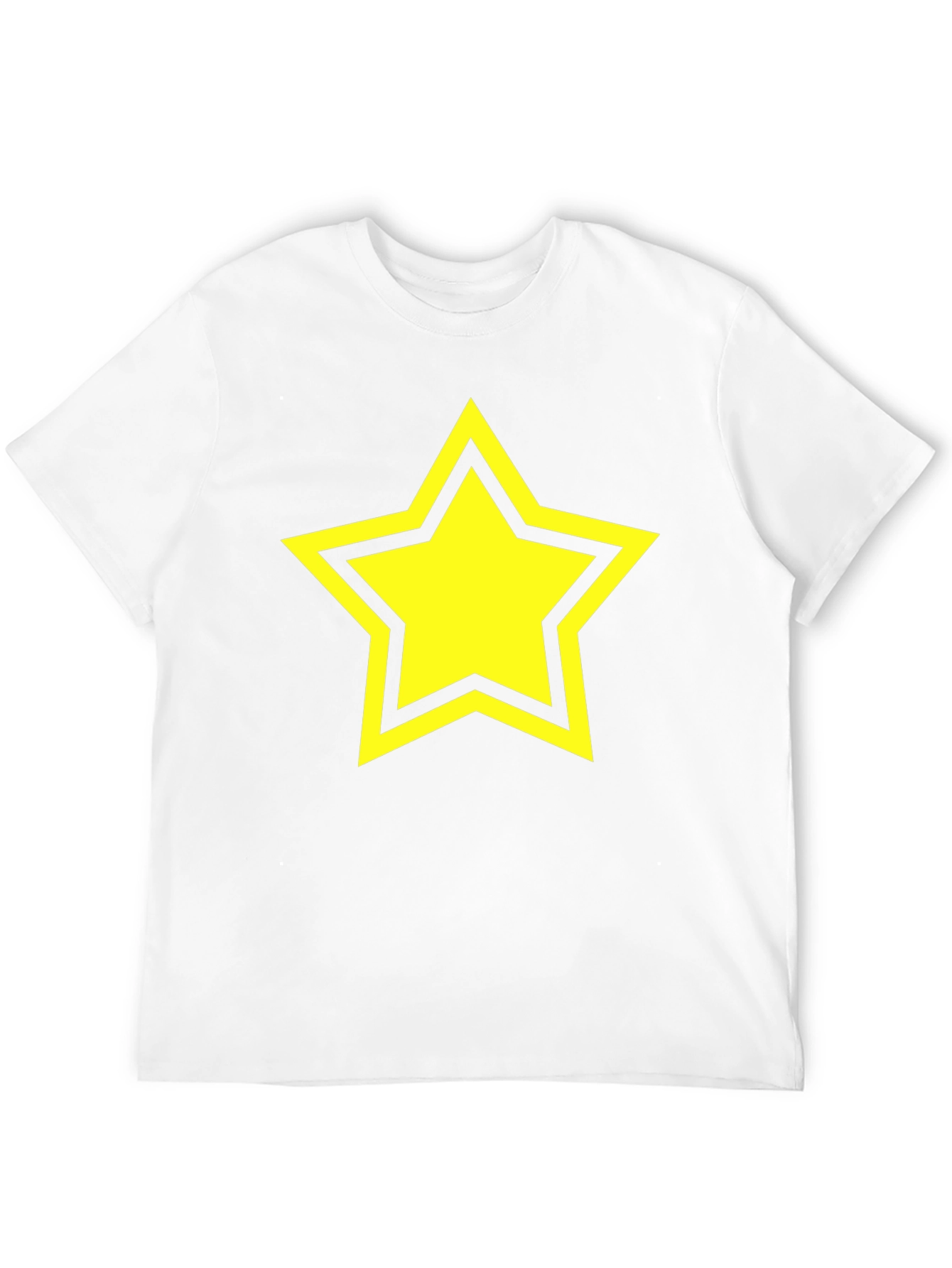 Black Black T-Shirt with Yellow Star Graphic view 12