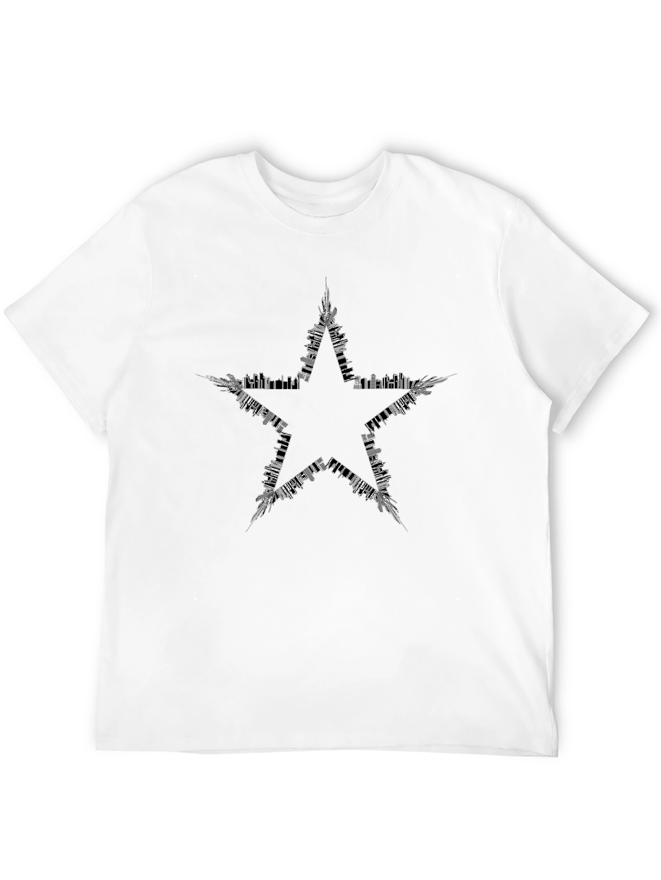 Cityscape Star Graphic Tee - Black - 12