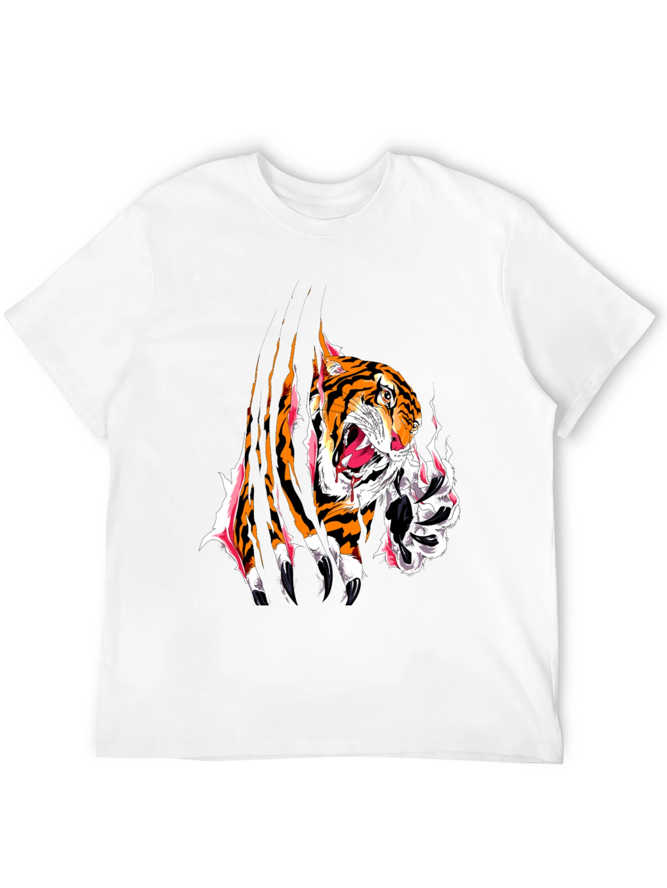 Black Tiger Graphic Tee - Bold Animal Print view 12