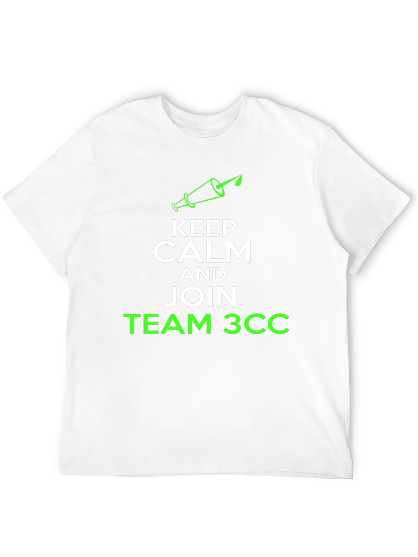 Black Keep Calm & Join Team 3CC Black T-Shirt view 12