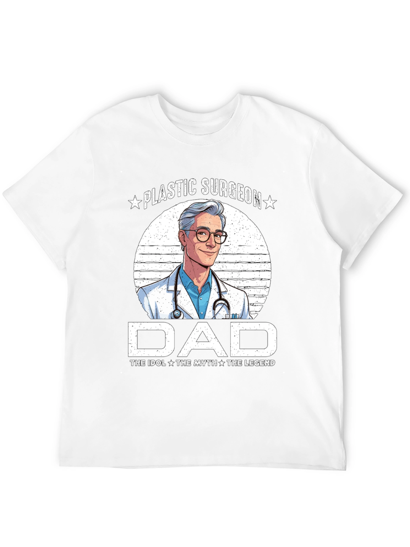 Black Plastic Surgeon Dad T-Shirt - Idol, Myth, Legend view 12