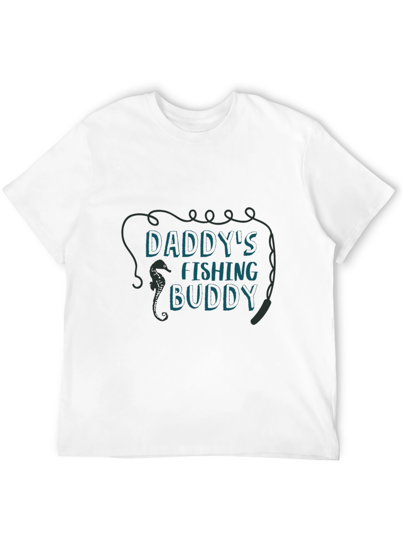 Black Daddy's Fishing Buddy Graphic Tee view 12