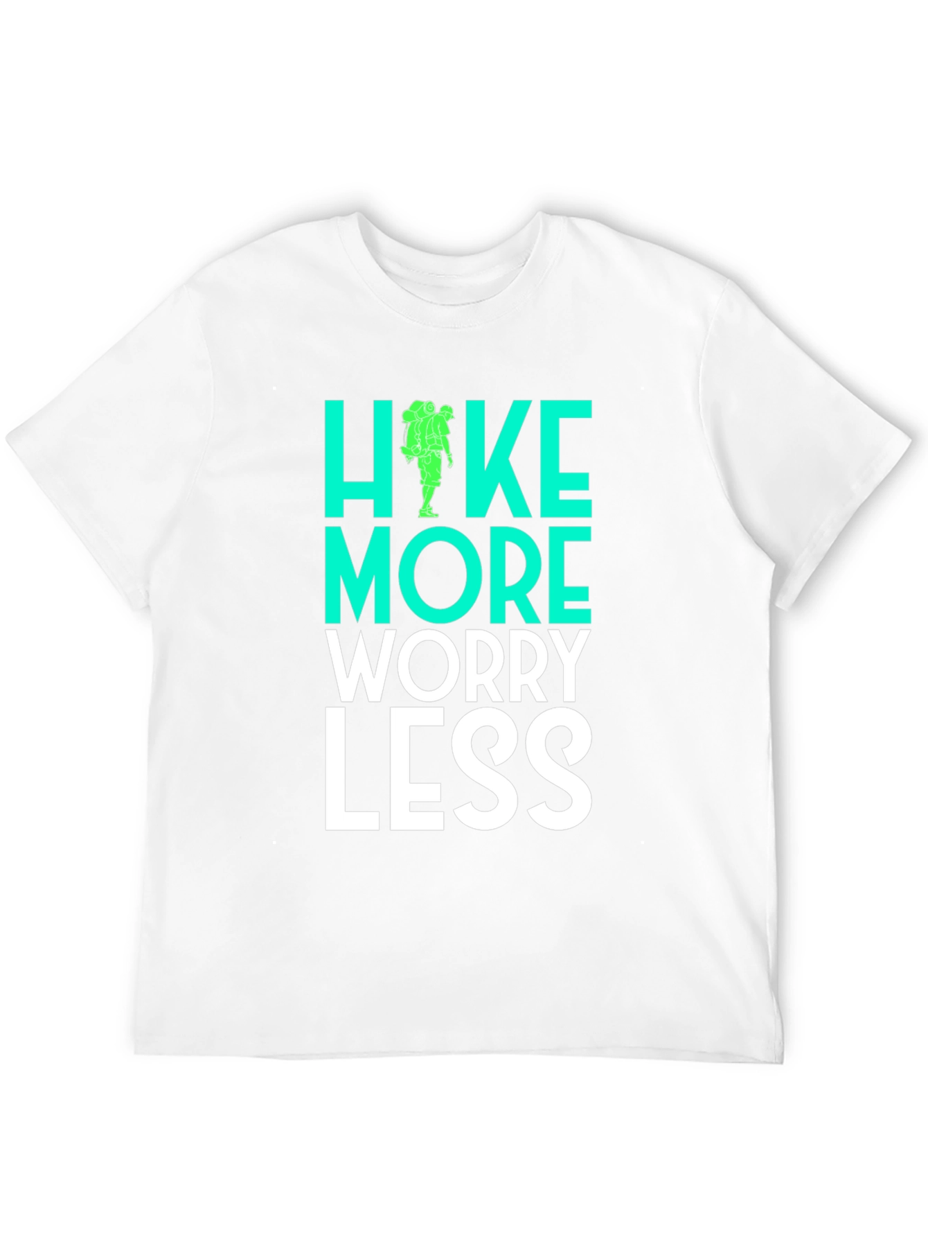 Black Hike More Worry Less Graphic Tee view 12