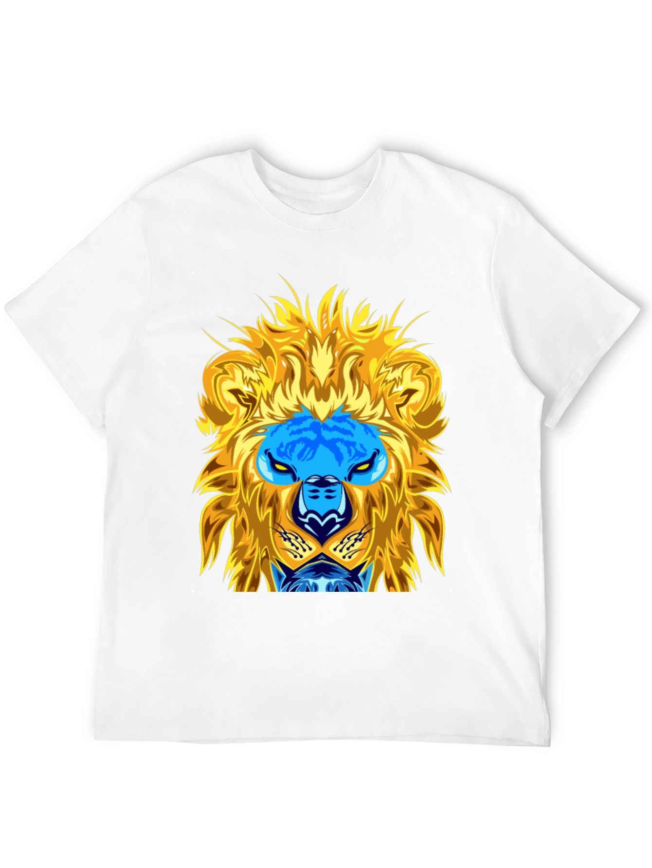 Black Lion Graphic Tee - Black Cotton Blend view 12