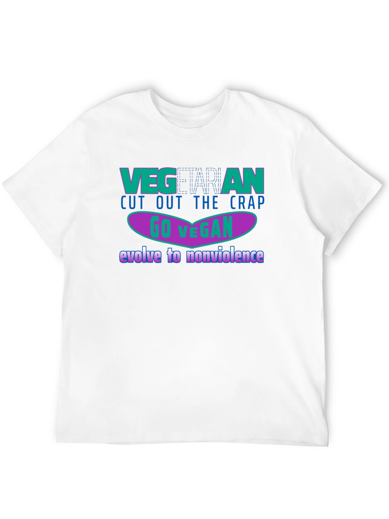 Black Vegan Lifestyle Graphic T-Shirt view 12