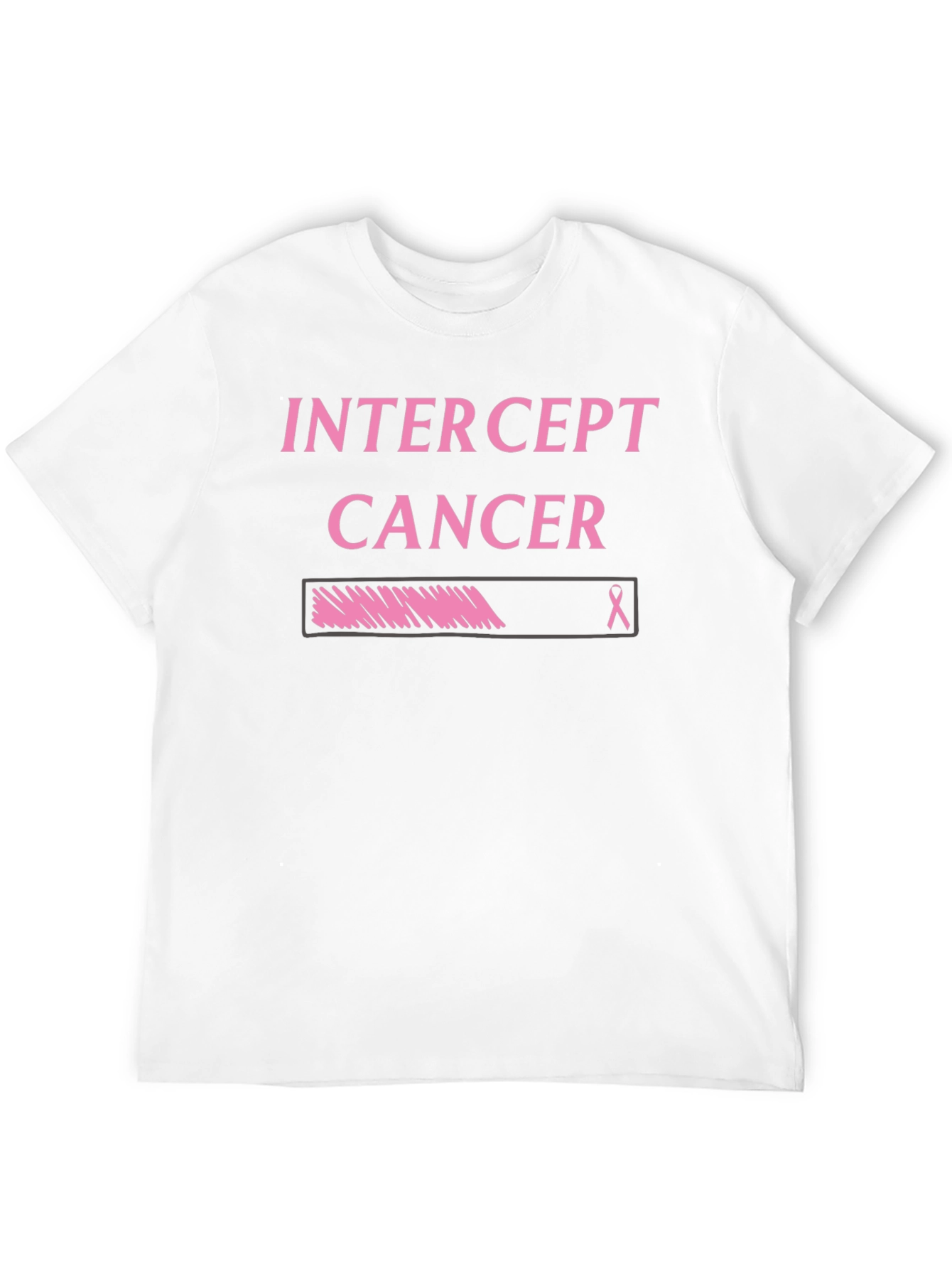 Black Intercept Cancer Awareness T-Shirt view 12