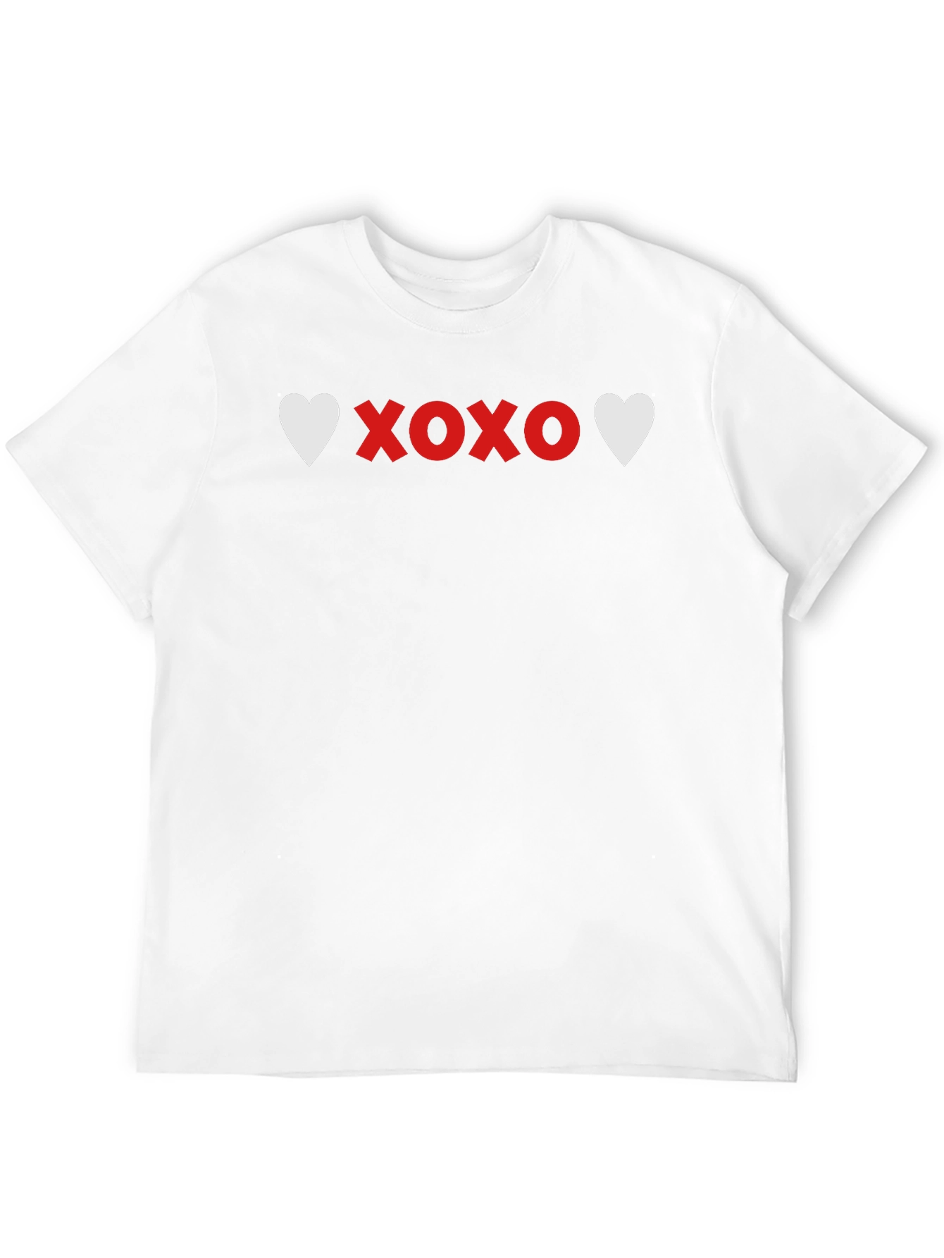 Black Heart XOXO Graphic Tee - Soft Black Casual T-Shirt view 12