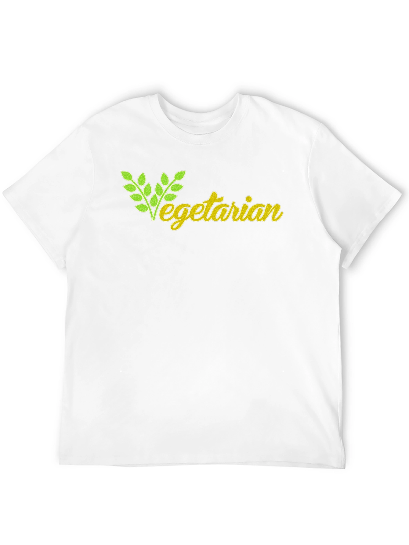 Black Vegetarian Graphic T-Shirt - Black view 12