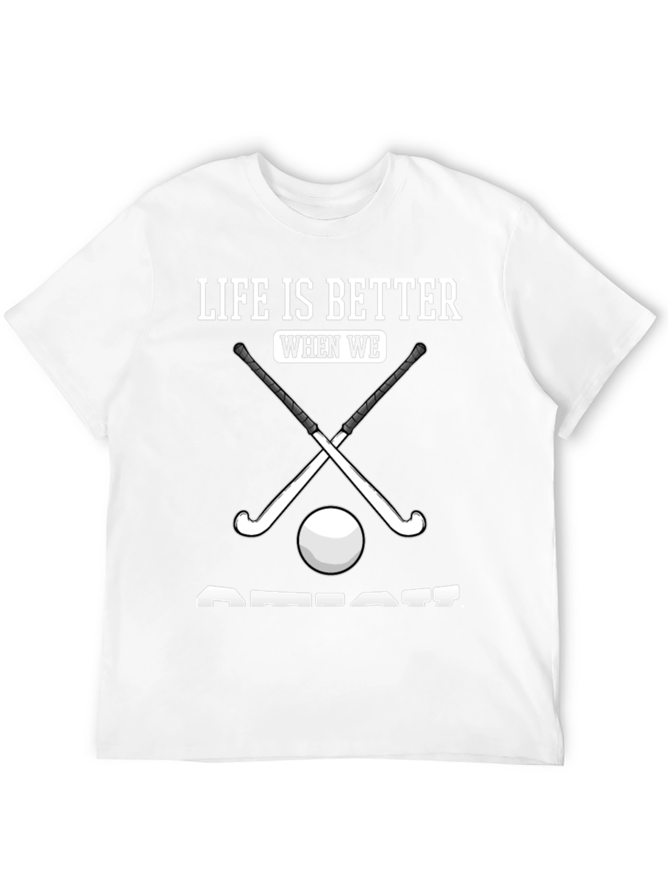 Black Hockey is Better T-Shirt view 12