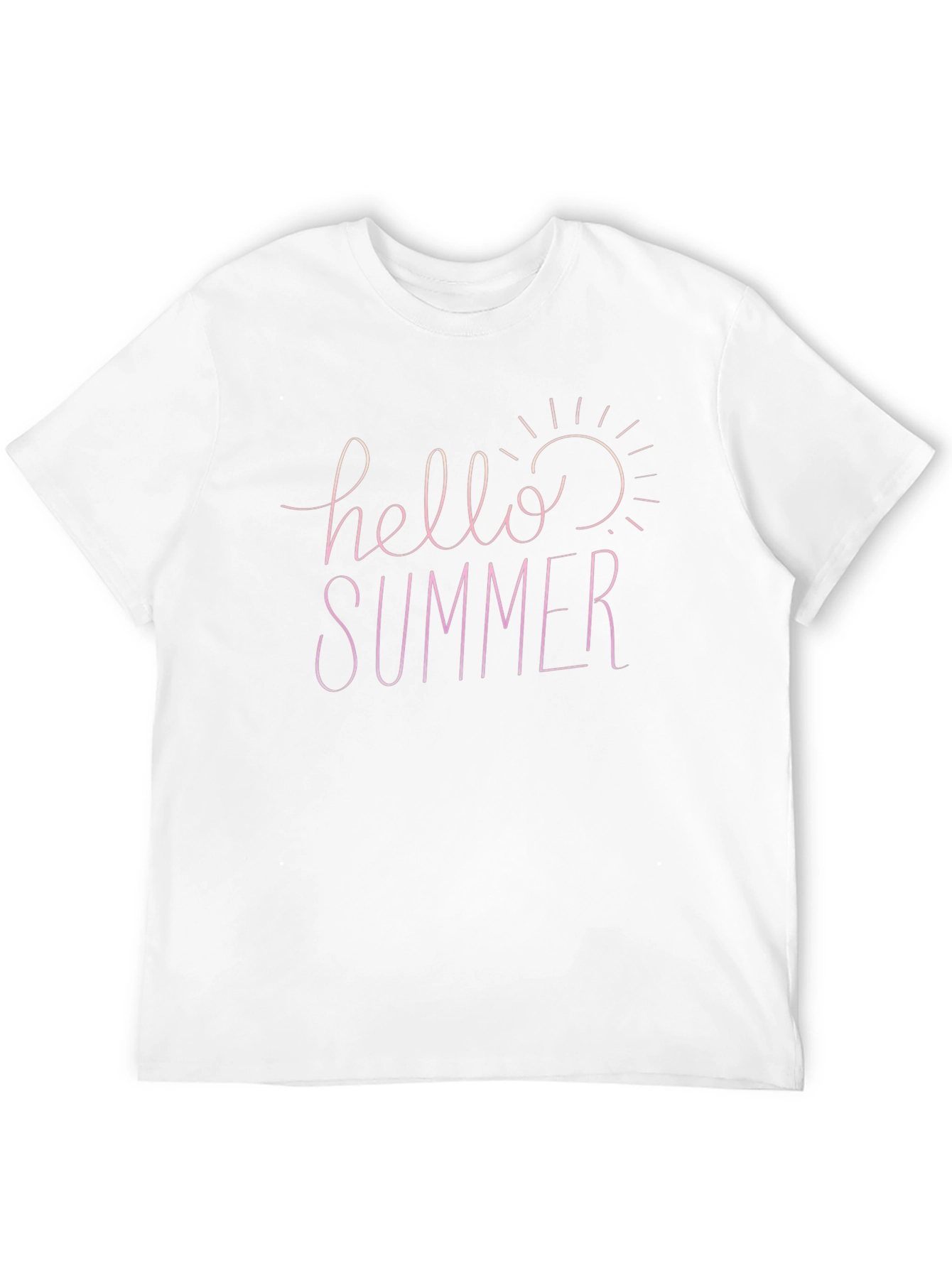 Black Hello Summer Black Cotton T-Shirt view 12