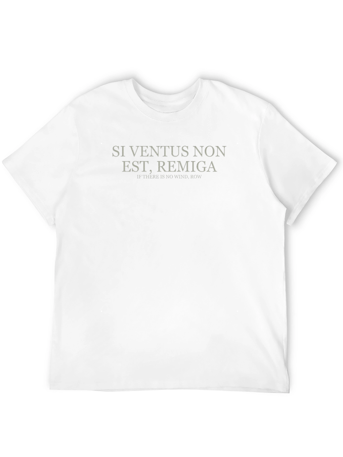 Black Si Ventus Non Est, Remiga - Rowing Quote T-Shirt view 12
