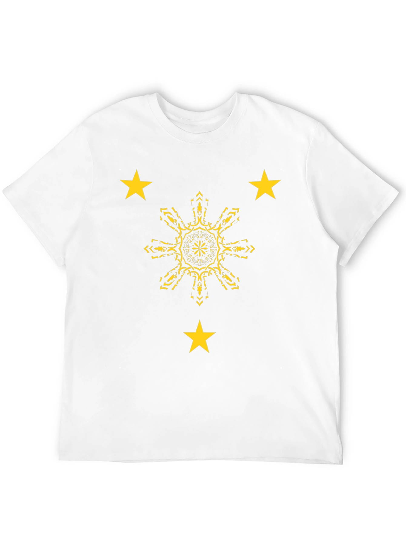 Black Filipino Pride Black Tee: Sun & Stars view 12