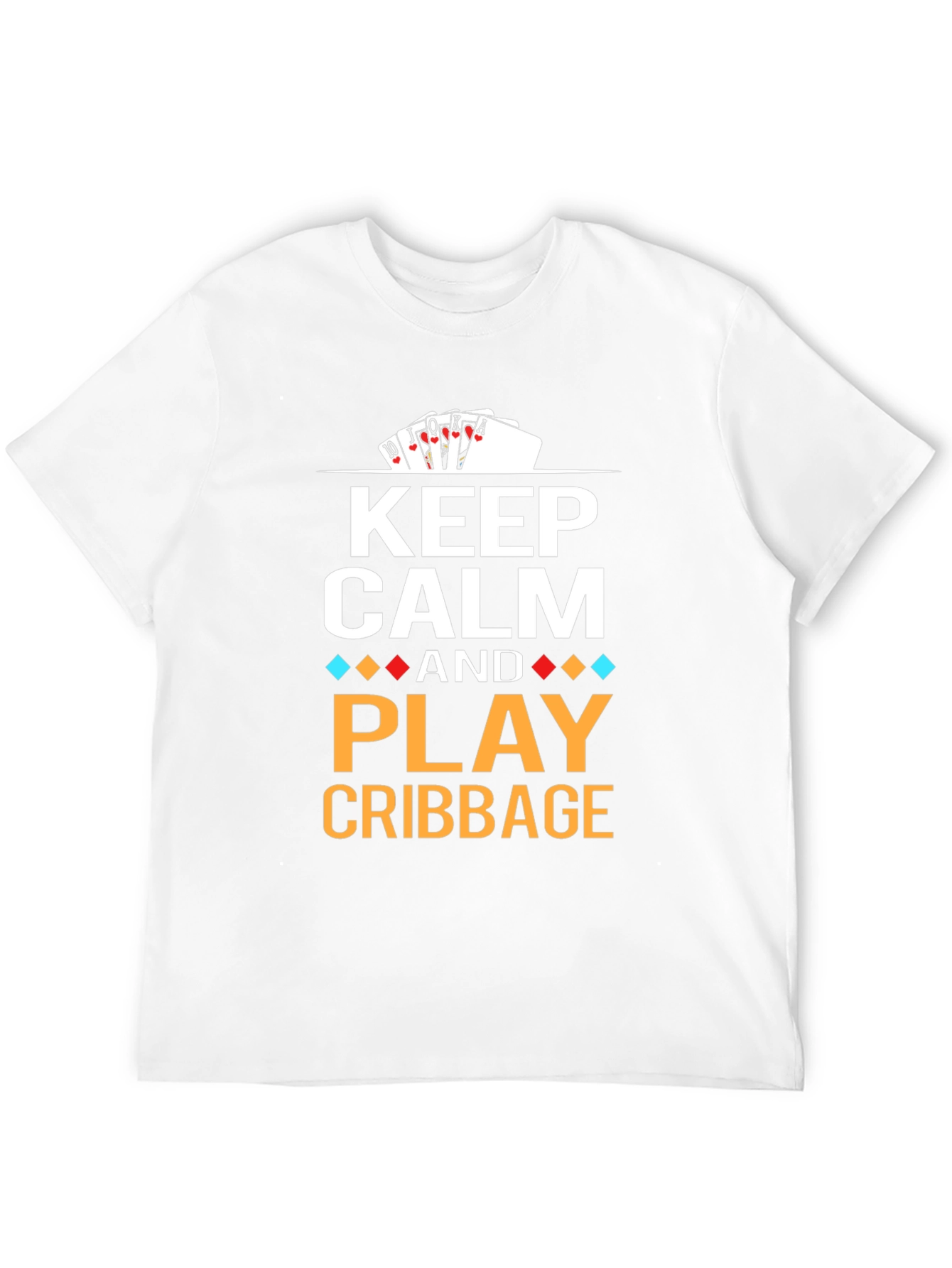 Black Keep Calm and Play Cribbage T-Shirt view 12