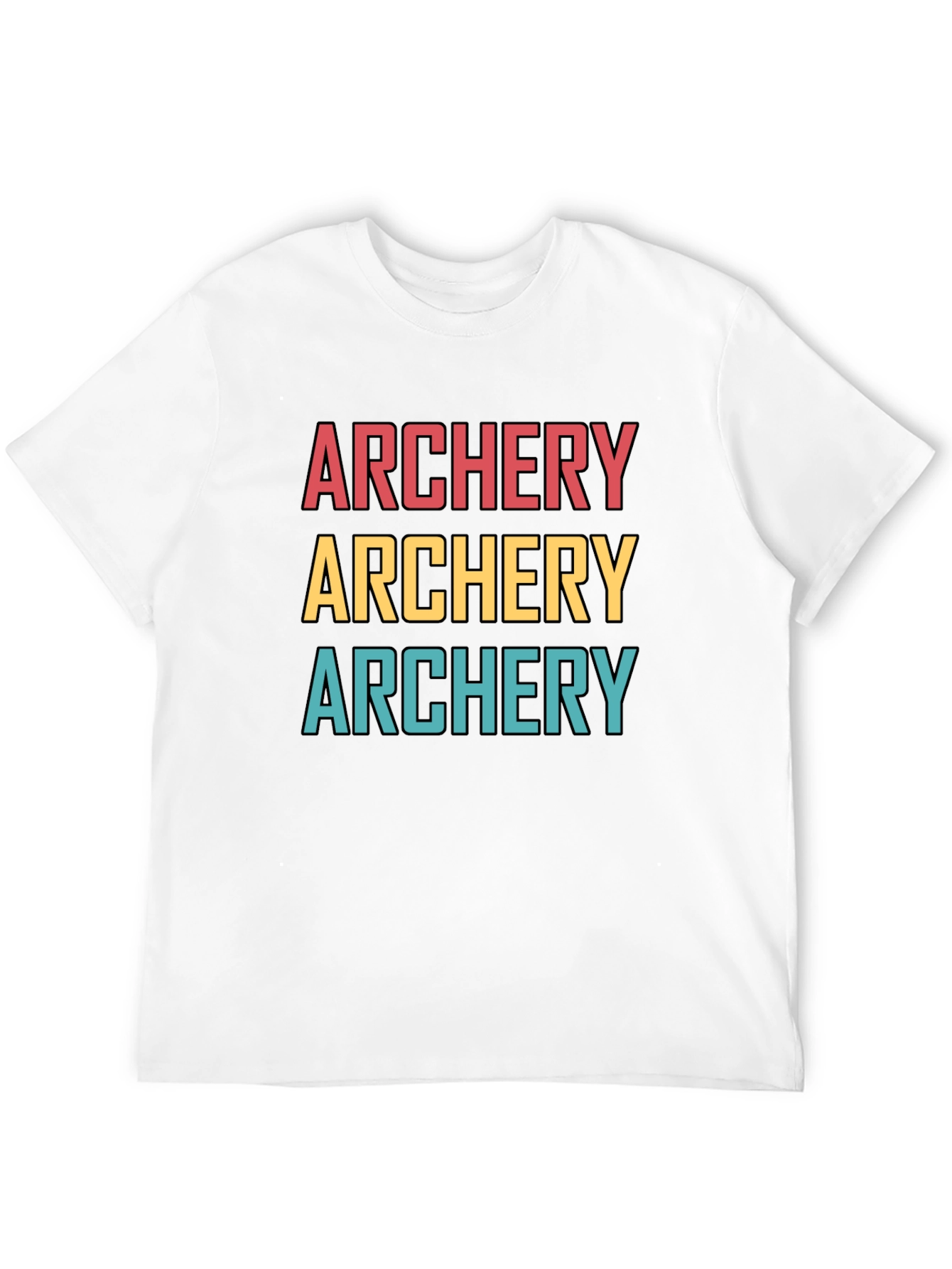 Black Archery Graphic Tee - Retro Style view 12