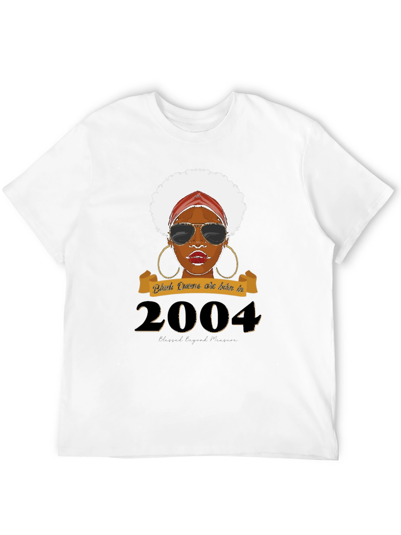 Black Black Queen Born In 2004 T-Shirt view 12
