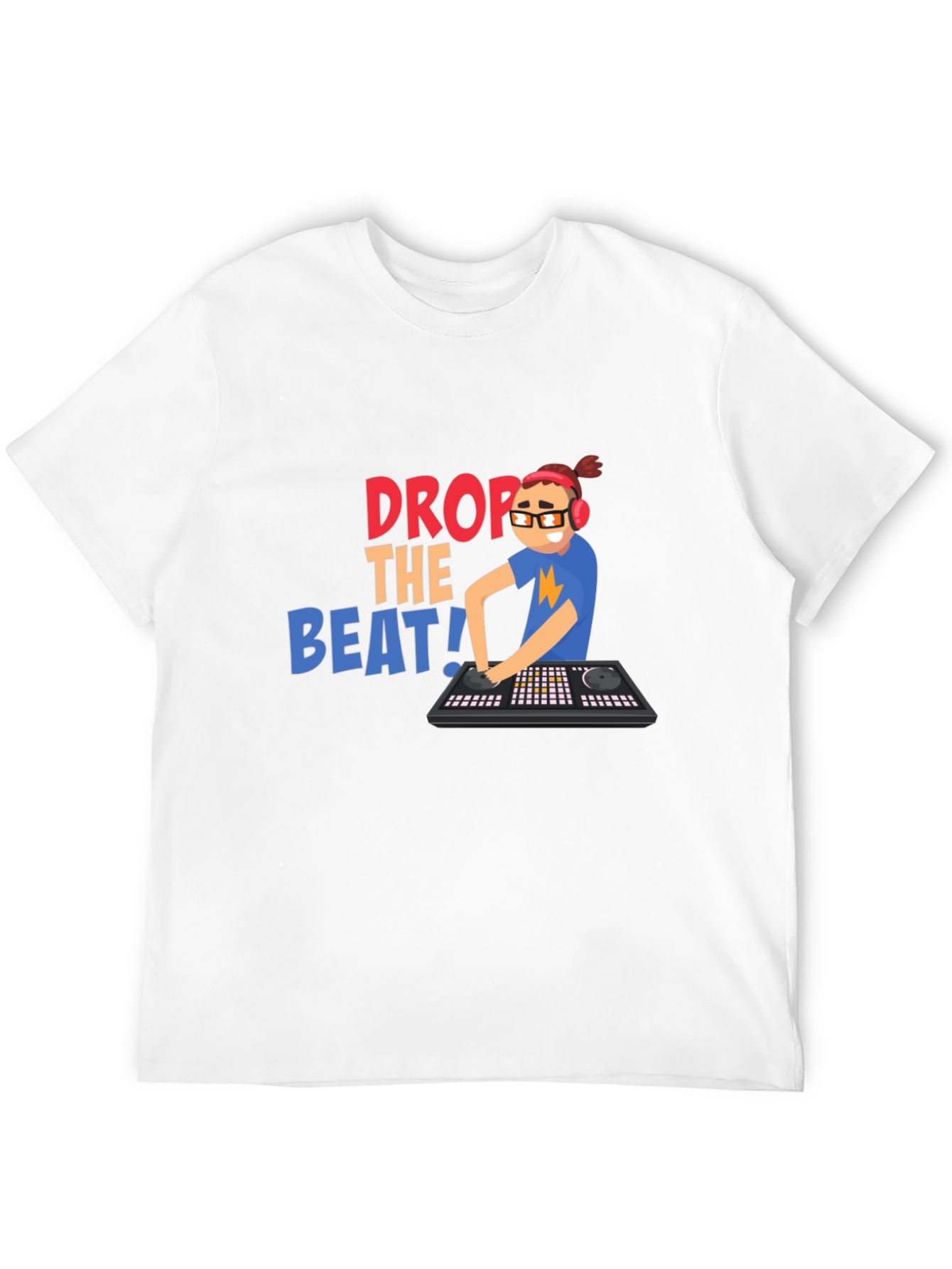 Black Drop the Beat T-Shirt - DJ Graphic Tee view 12