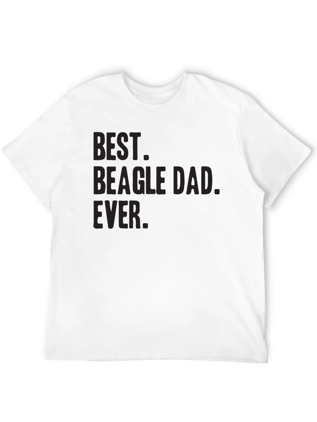 Black Best Beagle Dad Ever Graphic Tee - Men's Black T-Shirt view 12