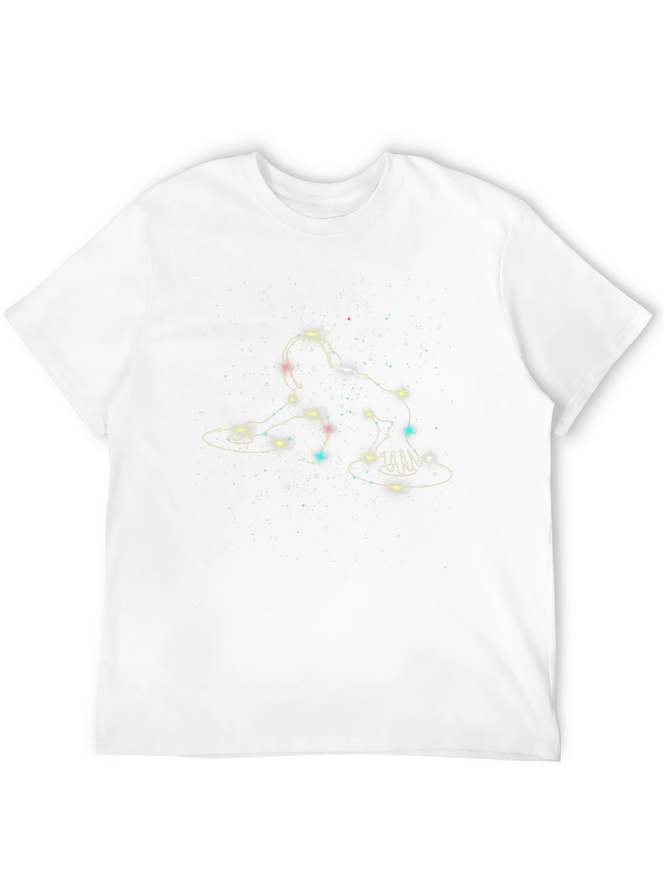 Black DJ Constellation Graphic Black T-Shirt view 12